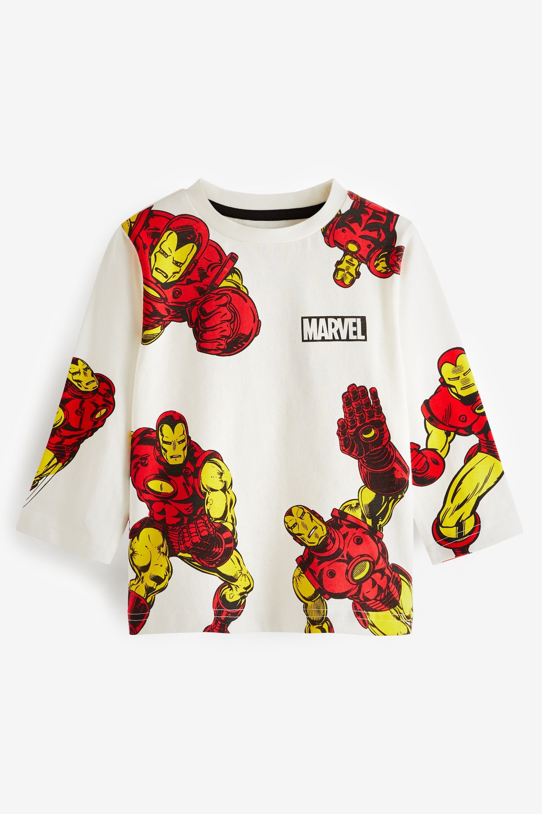 Next Langarmshirt Langarmshirt mit Iron Man-Muster (1-tlg)