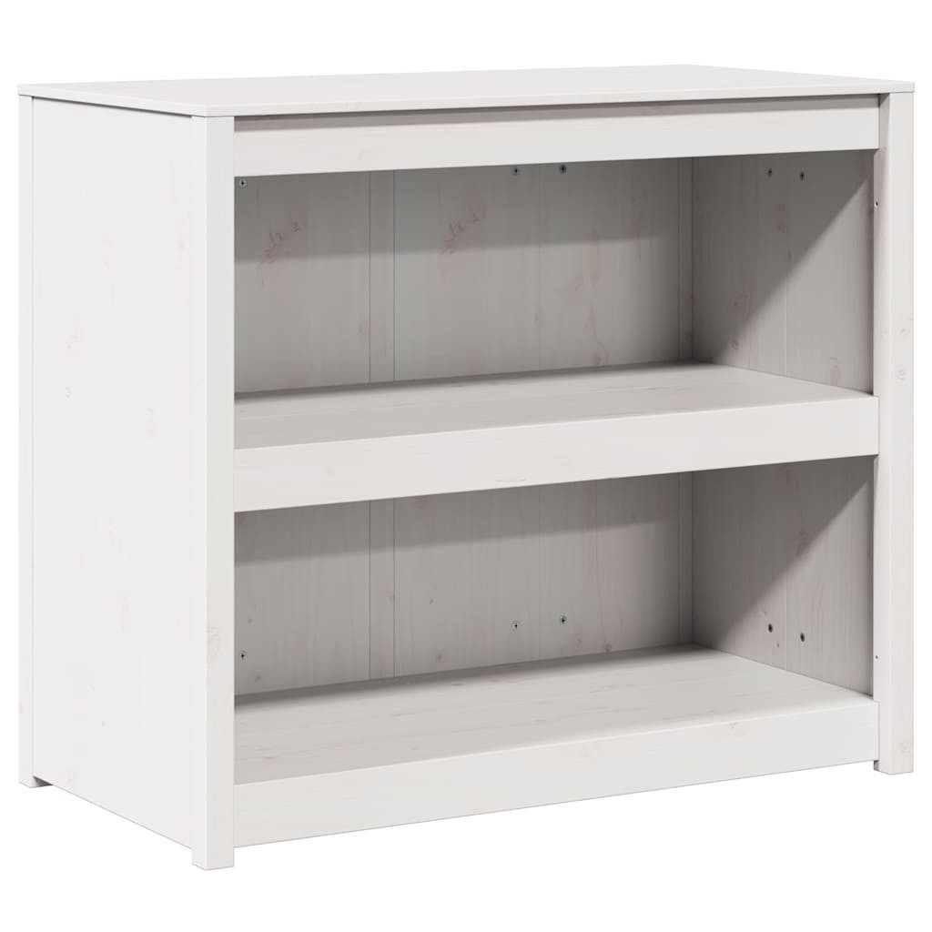 vidaXL Sideboard, Küchenschrank Weiß 106 x 55 x 92 cm Massives Kiefernholz