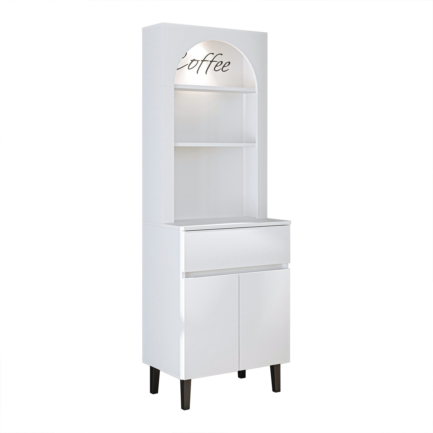 Roomart Küchenregal VENEDIK Küchenschrank 60 cm, Buffet, Schublade in 4 Farben, Buffet- & Mehrzweckschrank, LED Bogennische, Schublade, 4 Farben, 18 mm Platten – Bild 5 von 5
