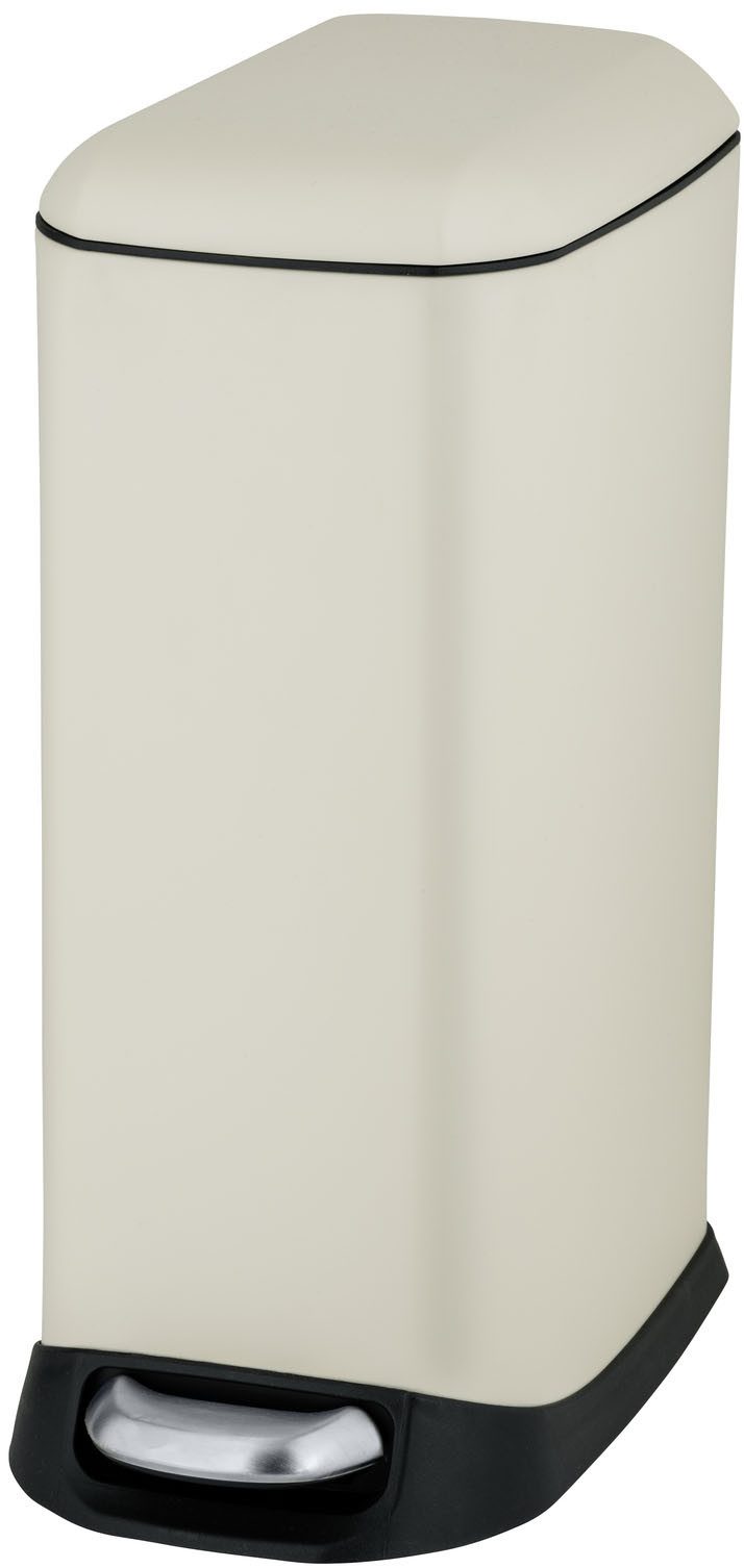 WENKO Mülleimer Modell Design, Abfalleimer mit Absenkautomatik und herausnehmbarem Einsatz