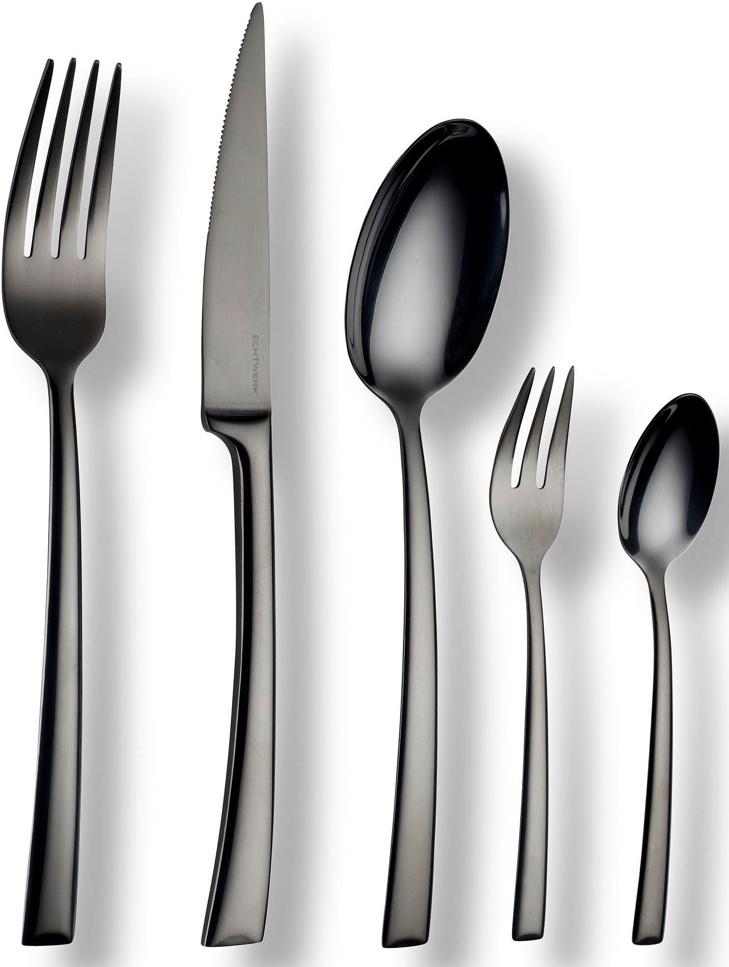 ECHTWERK Besteck-Set Avenlino Shiny (30-tlg), 6 Personen, Edelstahl 18/10, hochglänzend, inkl. Aufbewahrungs-Kassette