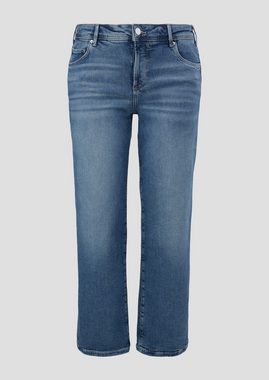 s.Oliver Stoffhose Jeans / Mid Rise / Straight Leg Waschung, Label-Patch