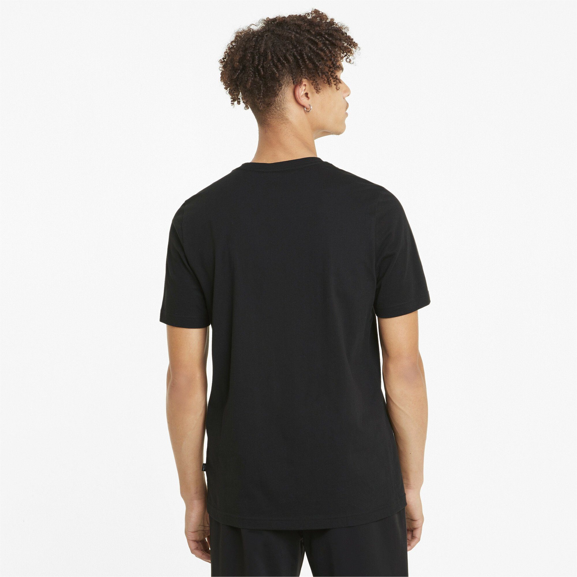 T-Shirt Black Logo T-Shirt Herren PUMA Essentials