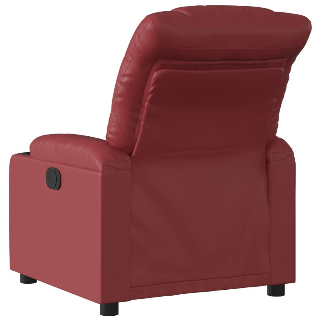 vidaXL Sessel Relaxsessel Weinrot Kunstleder (1-St) günstig online kaufen