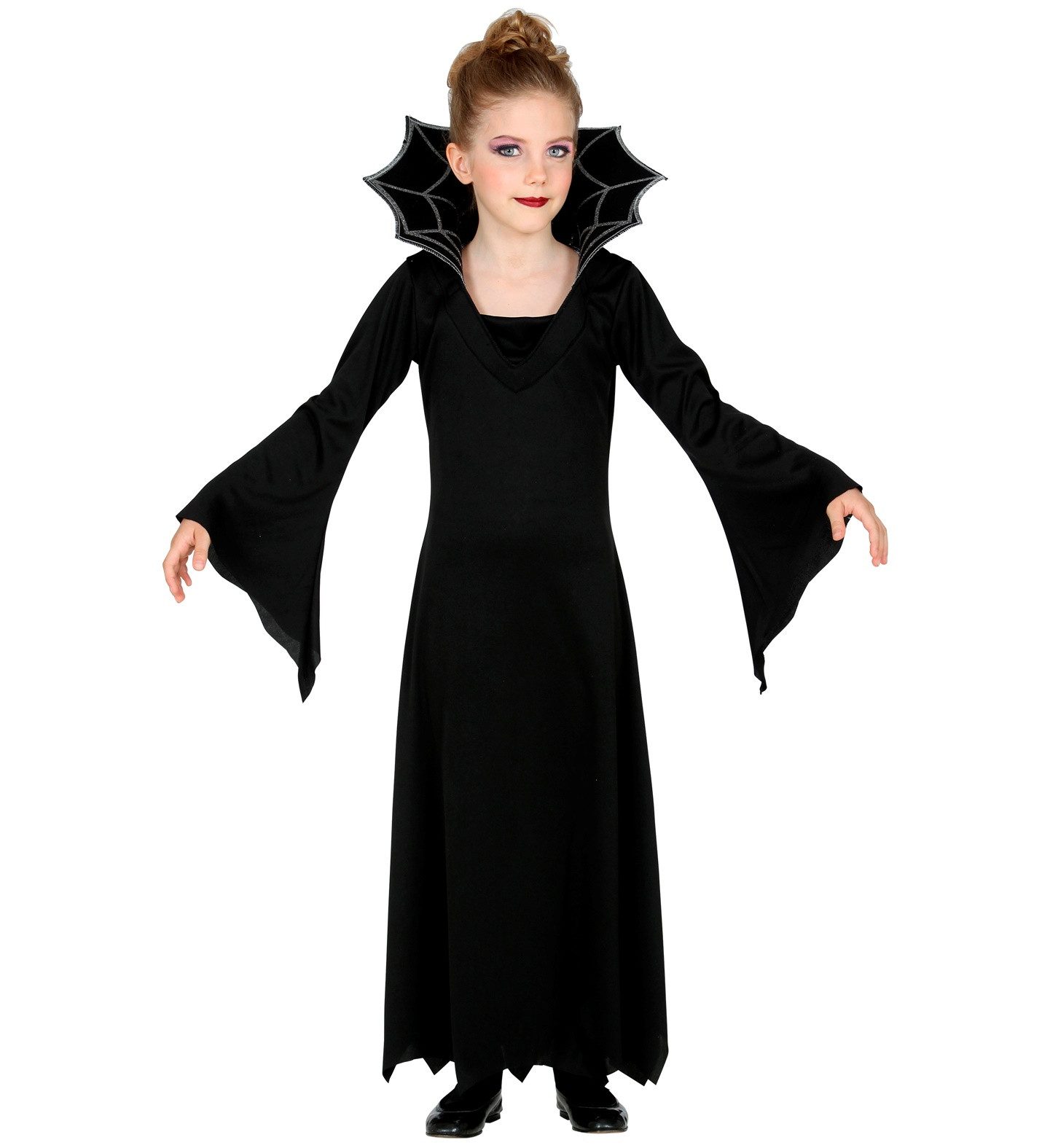 Widmann S.r.l. Hexen-Kostüm Kostüm Kid Vampirin (Kleid, Kragen)