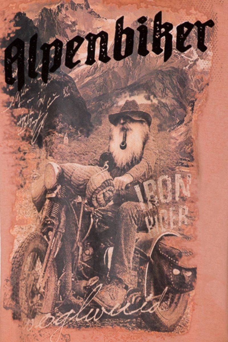 Hangowear Trachtenshirt Trachtenshirt Herren - YOGI - peach günstig online kaufen