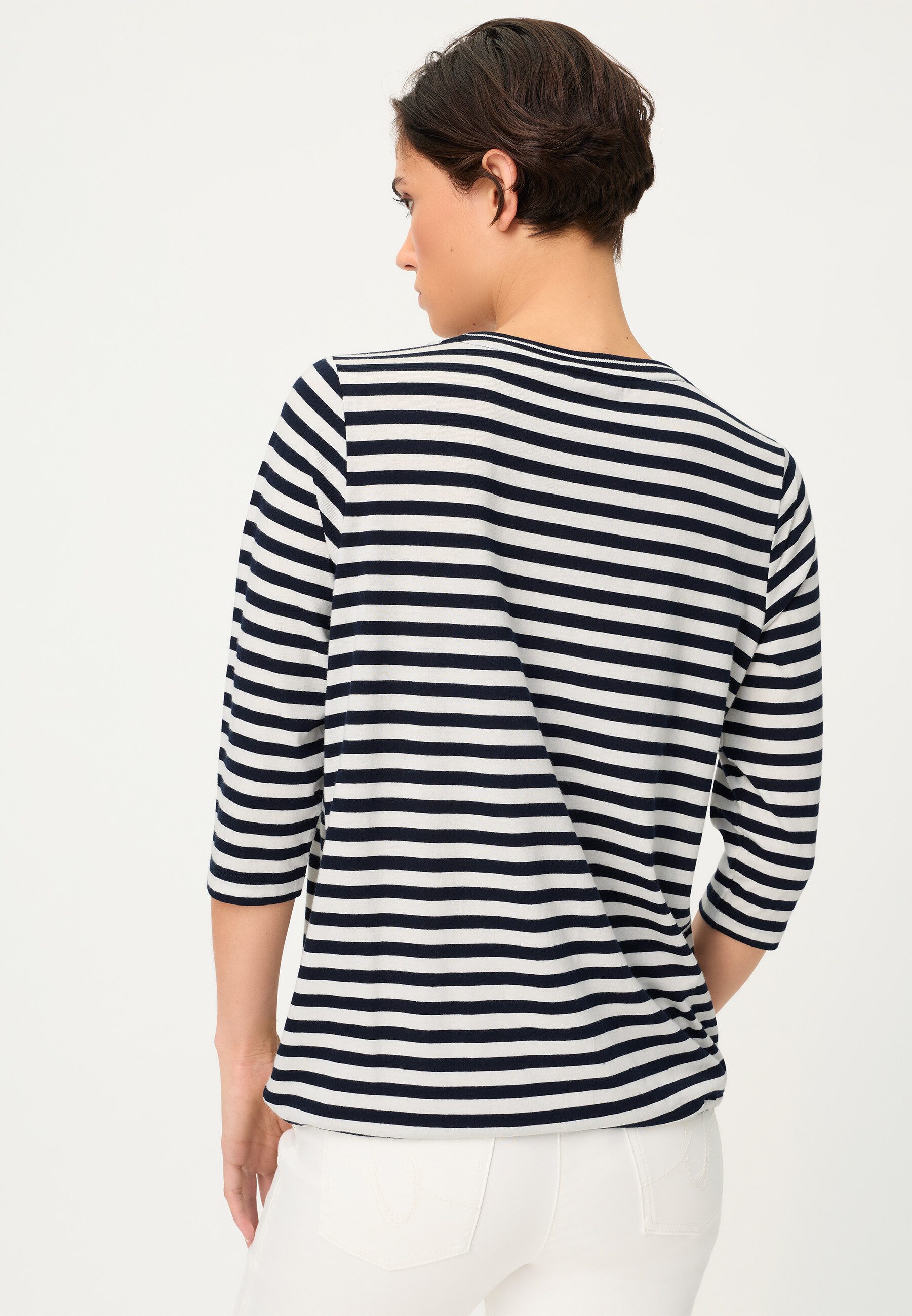 Olsen T-Shirt Shirt mit dekorativem Streifendruck günstig online kaufen