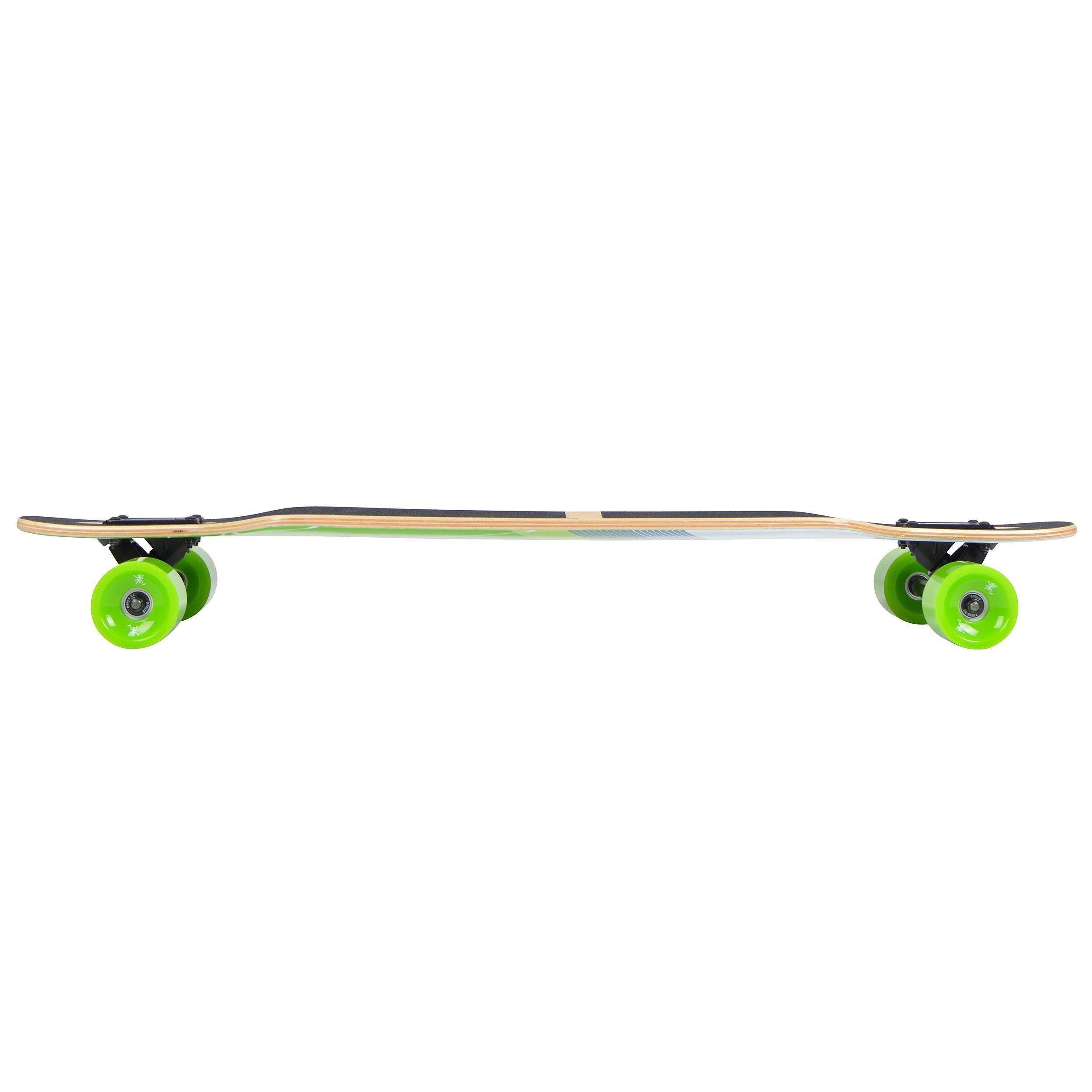 Apollo Longboard Twin Tip DT Longboard 36", gefertigt aus 8 Holzlagen in angesagtem TwinTip-Shape