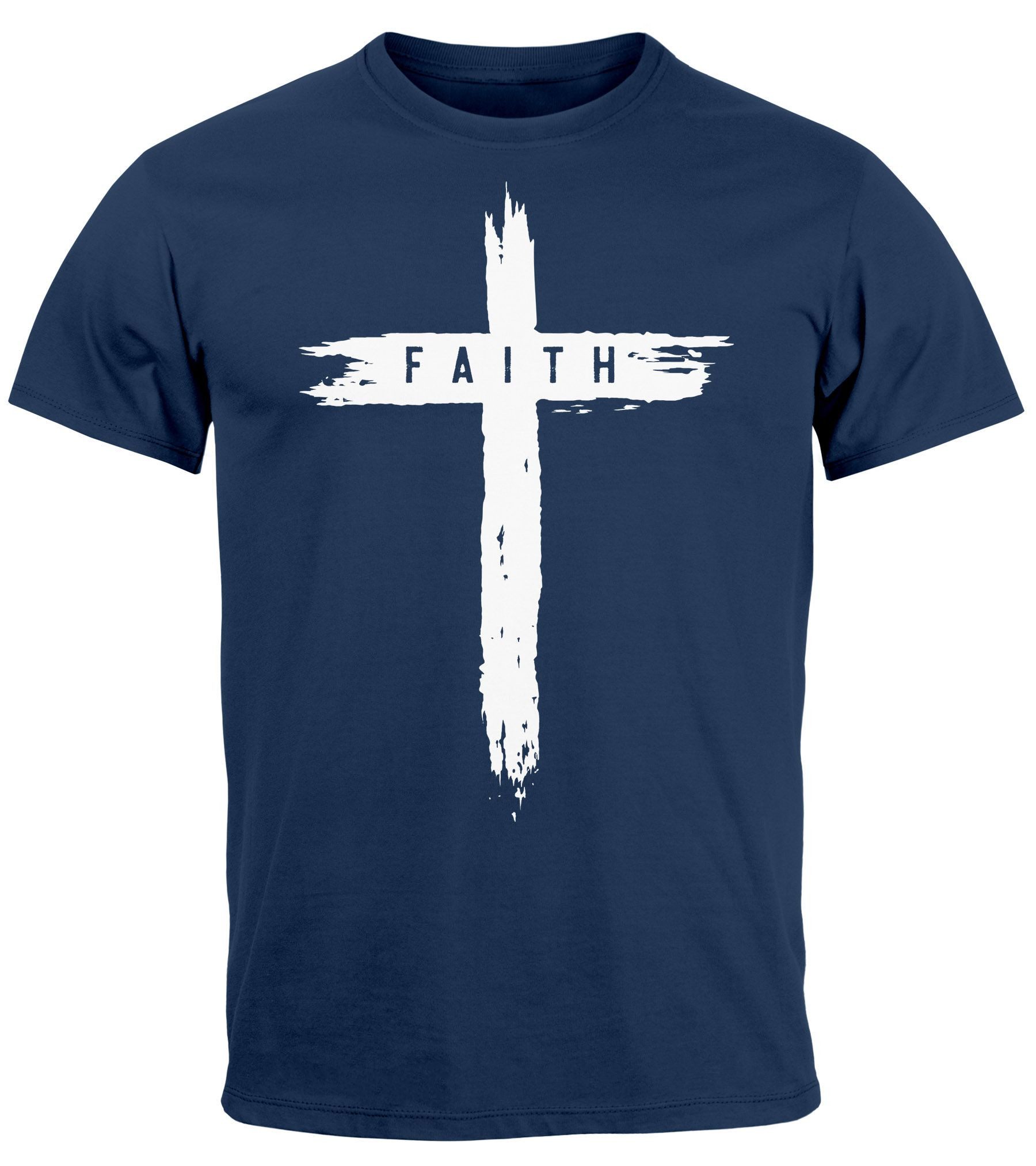 Neverless Print-Shirt Herren T-Shirt Printshirt Aufdruck günstig online kaufen