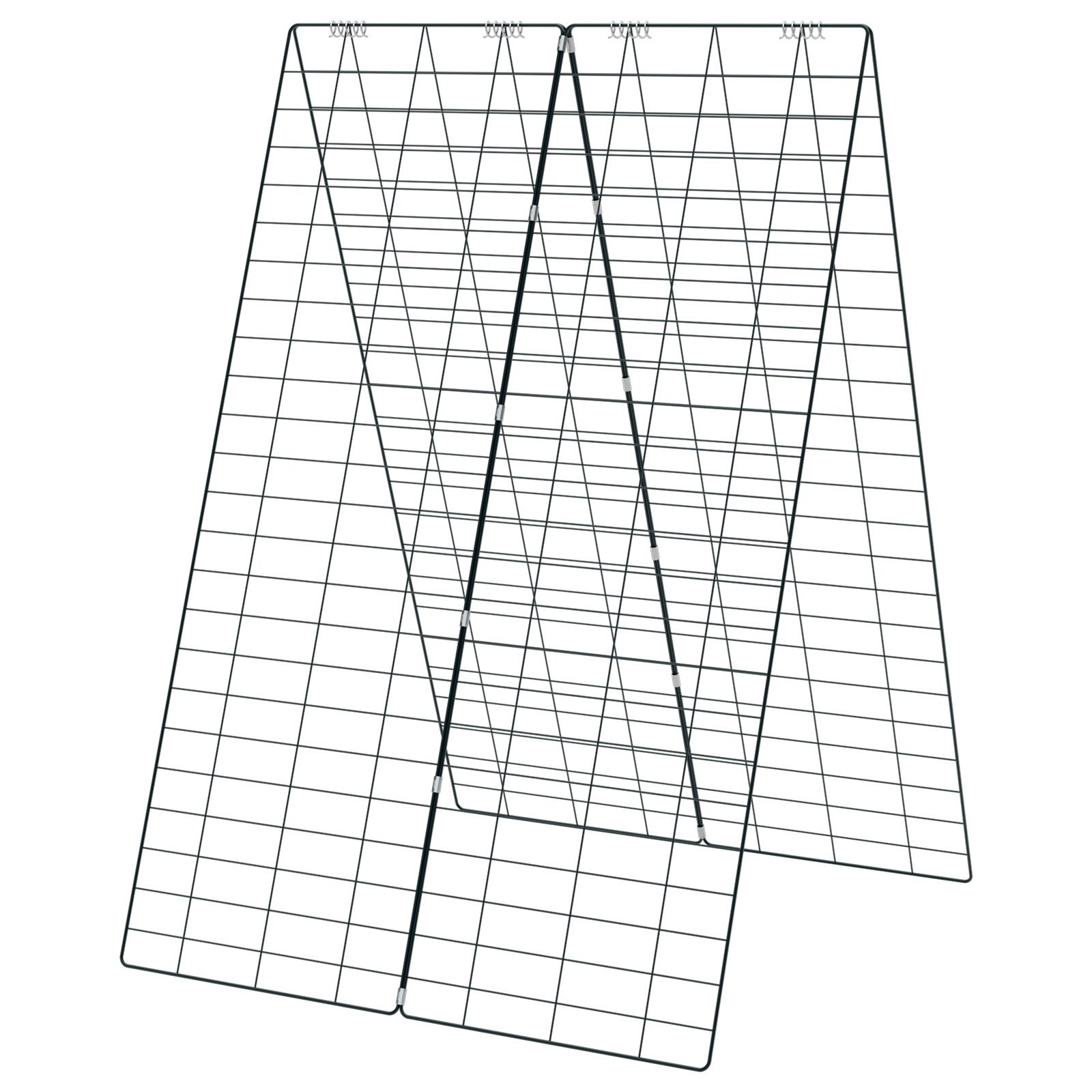 COSTWAY Rankgitter Spalier, 2 tlg., mit Bodenpfählen, Kabelbinder, Clips günstig online kaufen
