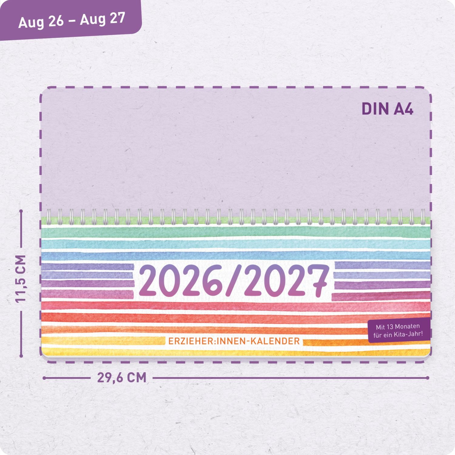 Häfft Lehrerkalender Tischkalender Erzieher 2026/2027