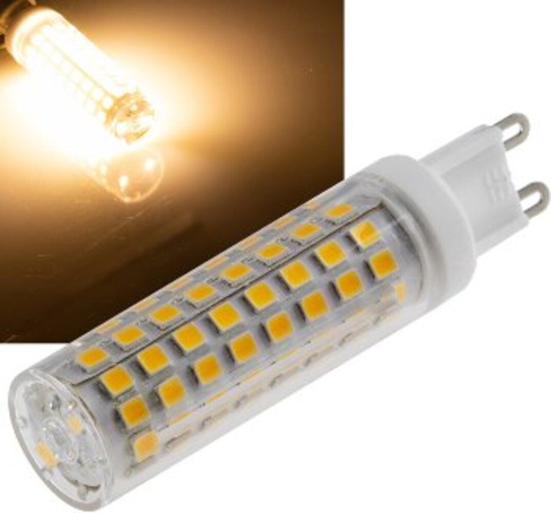 ChiliTec LED-Leuchtmittel G9, 10W, 3000K, 97lm, warmweiß, ø20mm, G9, warmweiß