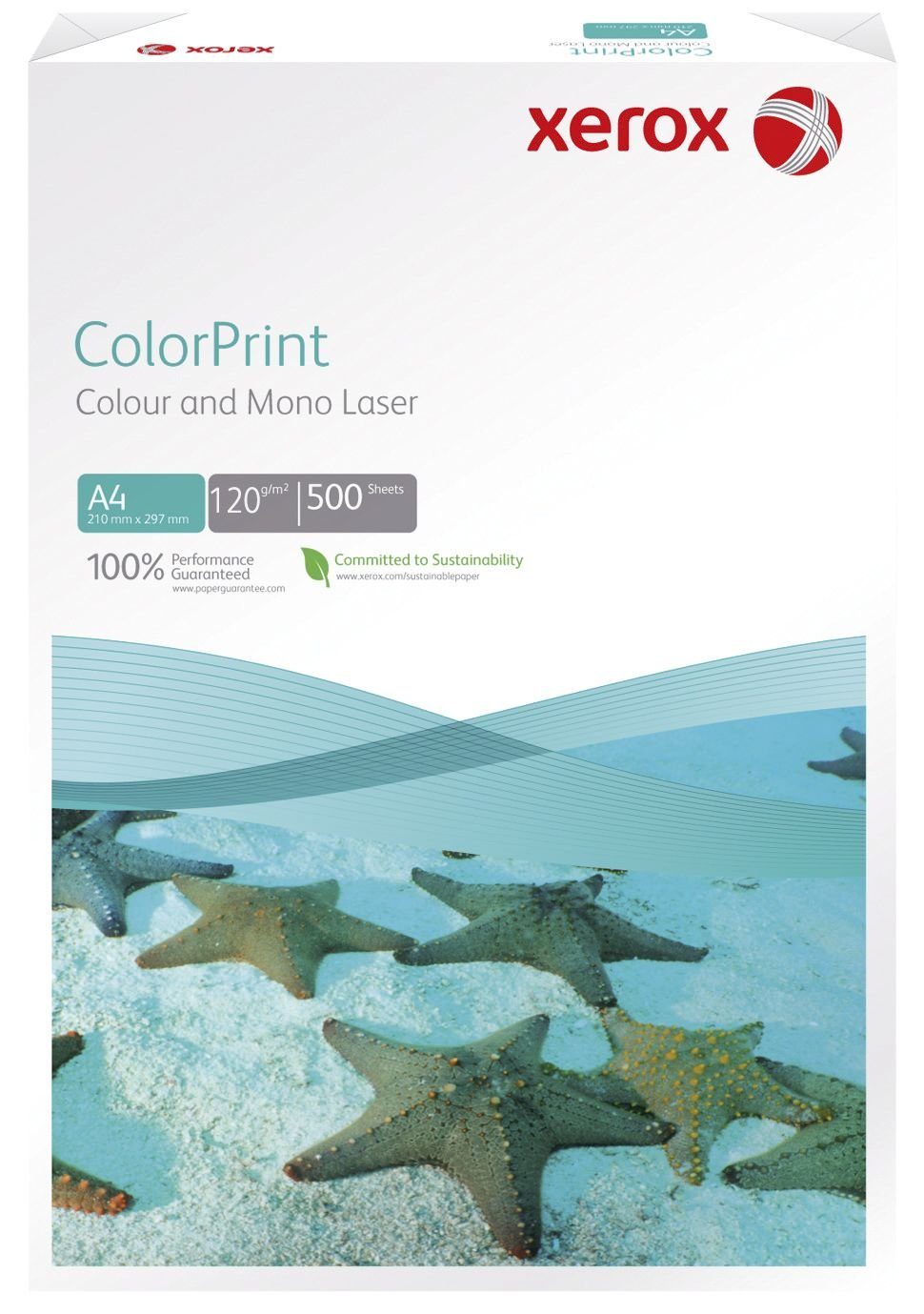 Xerox Druckerpapier ColorPrint - A4, Blatt g/qm, 500 120 weiß