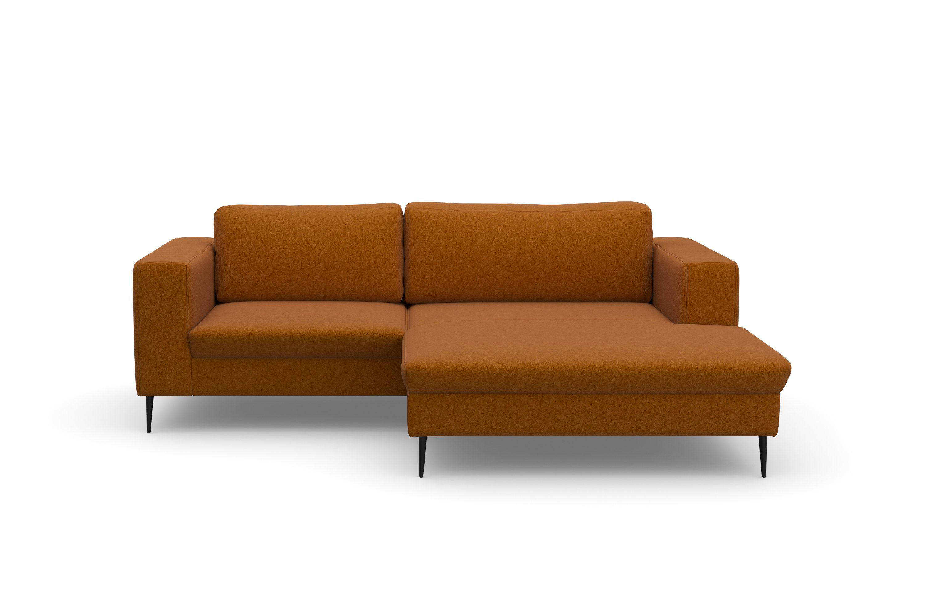 DOMO collection Ecksofa Modica kompakt und elegant, Breite 244, L-Form, Auch in Cord, Fußhöhe passend für gängige Saugroboter!