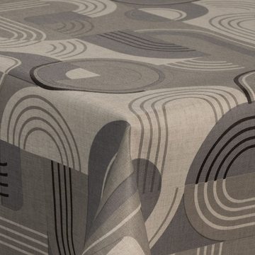 laro Tischdecke Wachstuch-Tischdecken Weihnachten Abstrakt Grau rechteckig