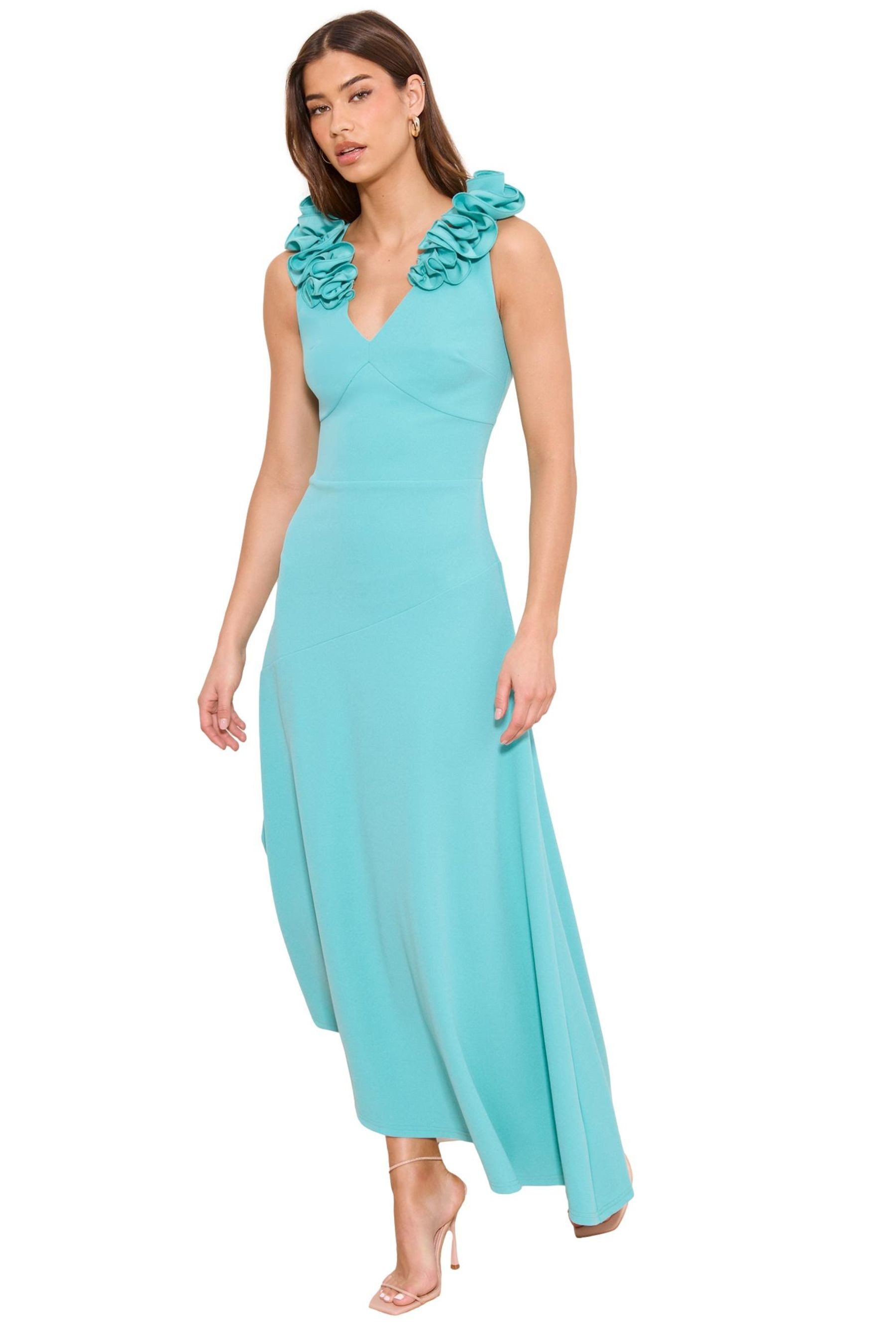 LIPSY Skaterkleid Lipsy Skaterkleid mit V-Ausschnitt, Regular (1-tlg)