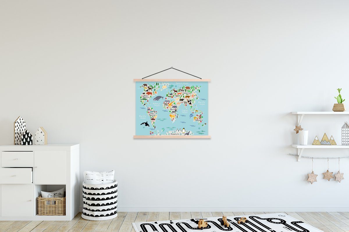 MuchoWow Poster Welt - Karte - günstig online kaufen
