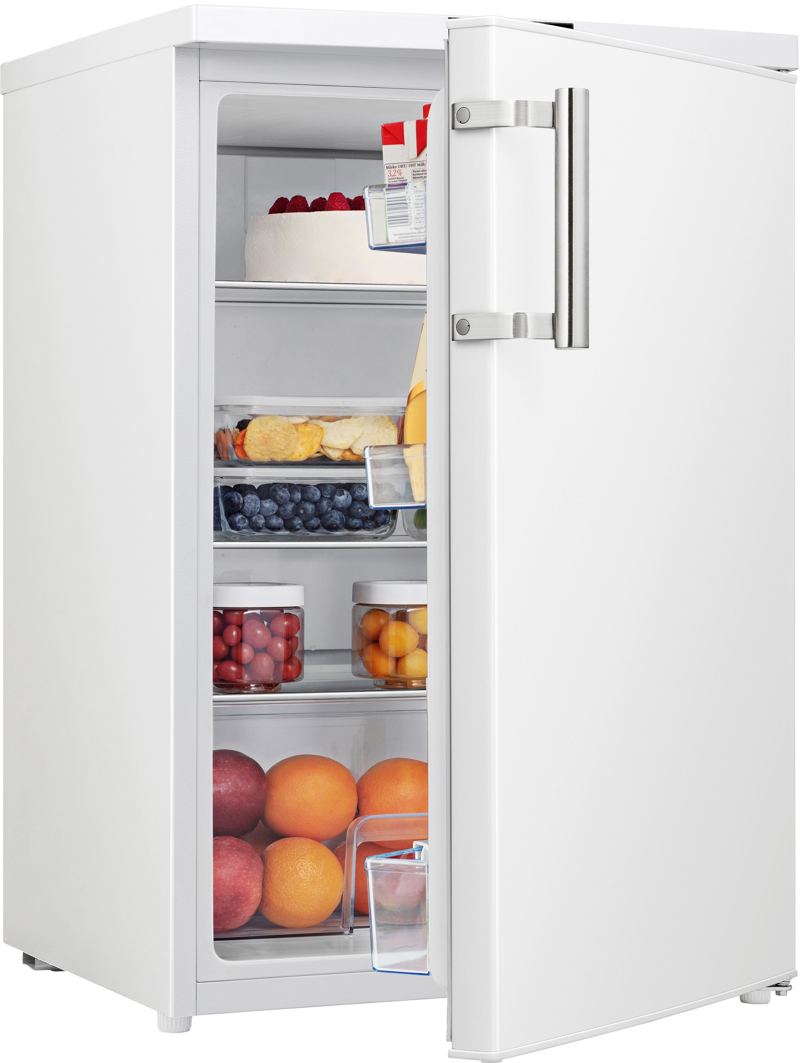 Hanseatic Kühlschrank HKS8555DW, hoch, cm cm Abtauautomatik, breit, 84,5 Superkühlfunktion 56