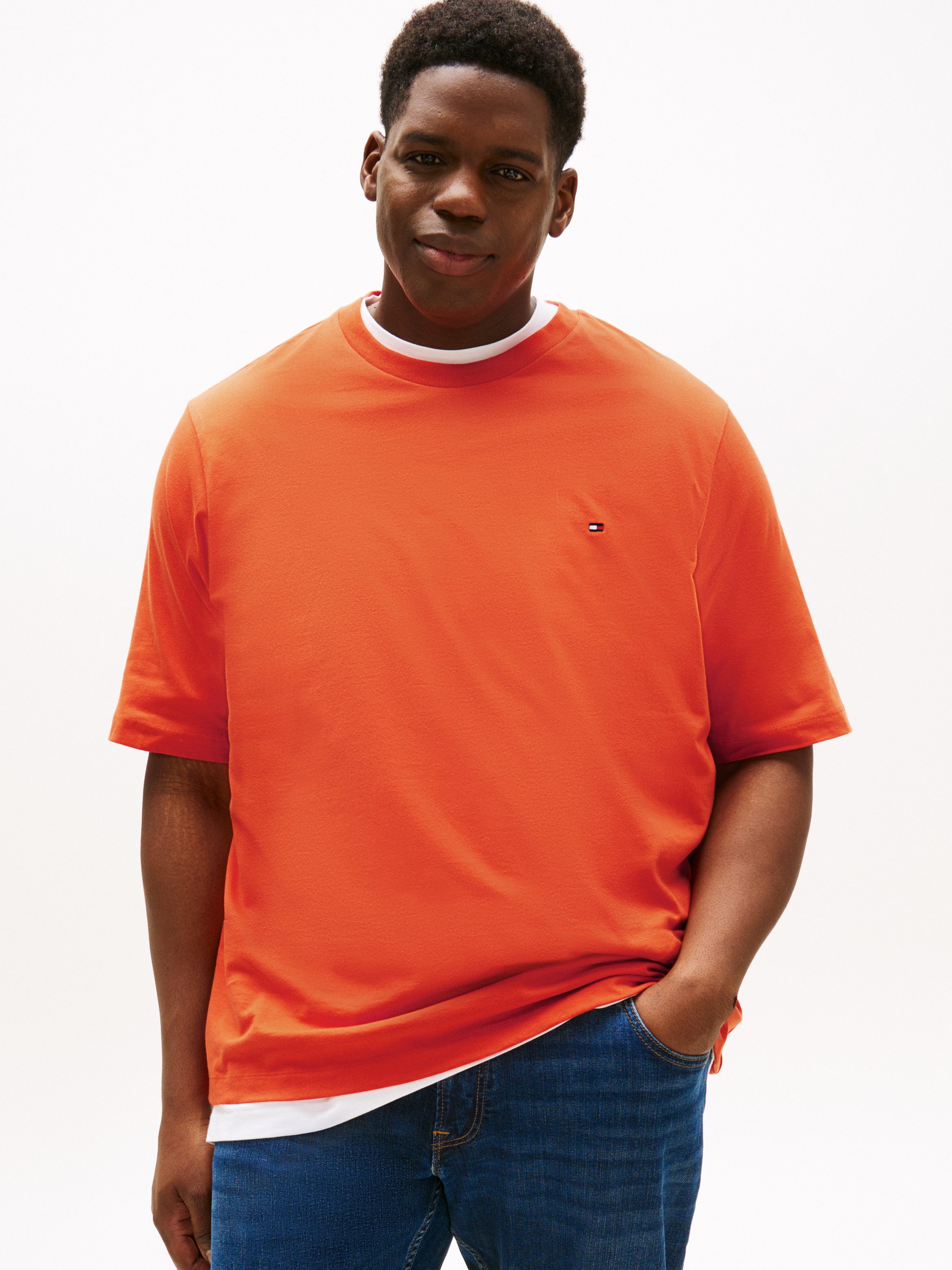 Tommy Hilfiger Big & Tall T-Shirt BT-ESS SEASONAL REG SOLID TEE-B Große Grö günstig online kaufen