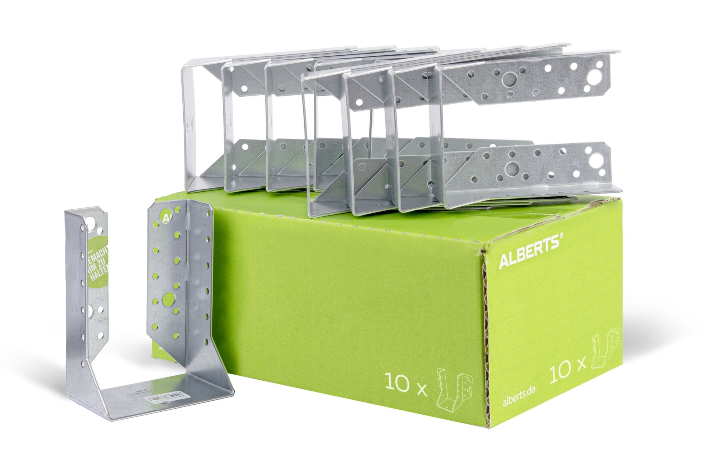 Alberts Zaunriegel, 10x Balkenschuh Pfostenträger Pfostenanker Balkenträger 100 x 140 mm