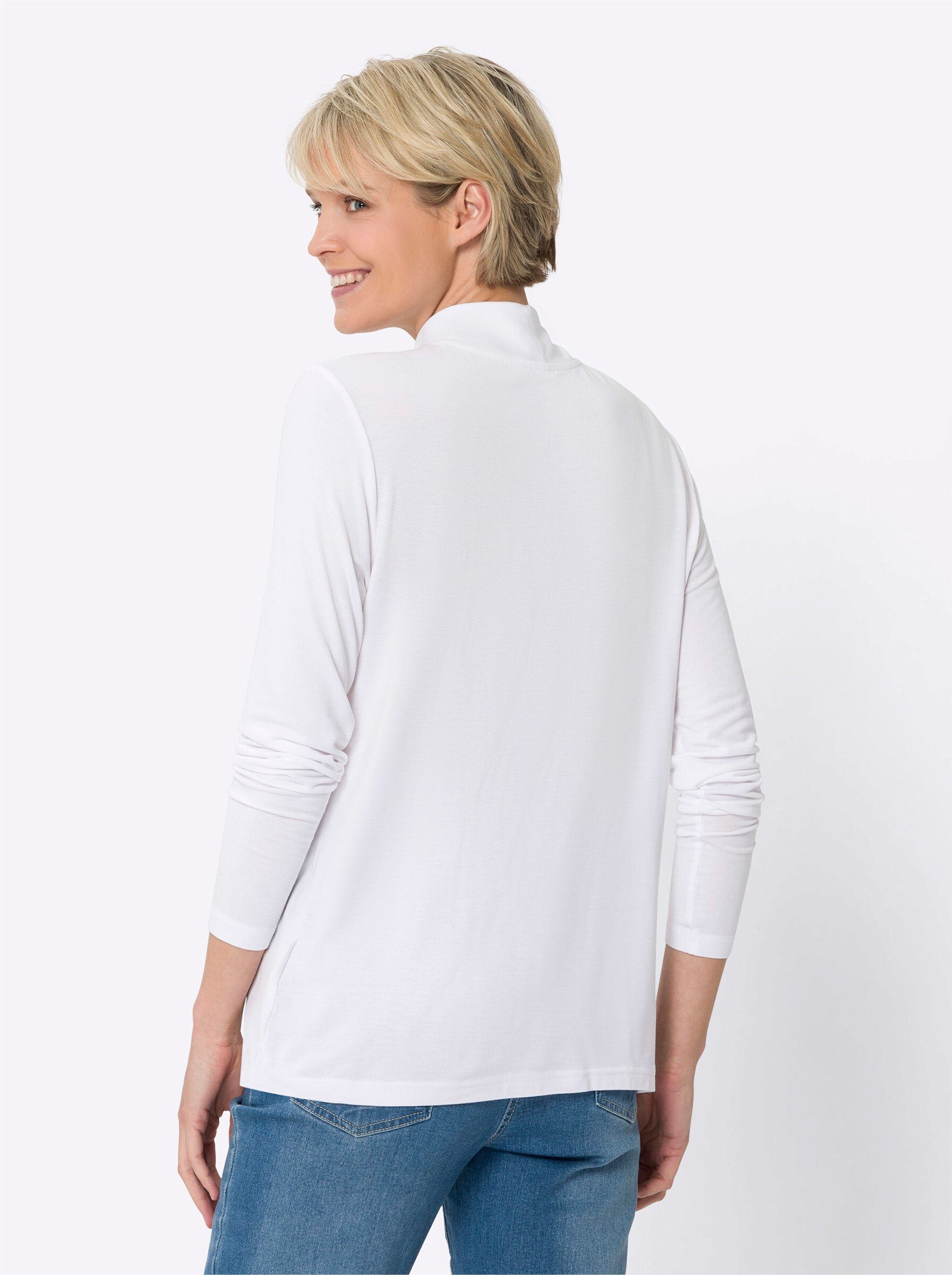Sieh an! T-Shirt Stehkragenshirt günstig online kaufen