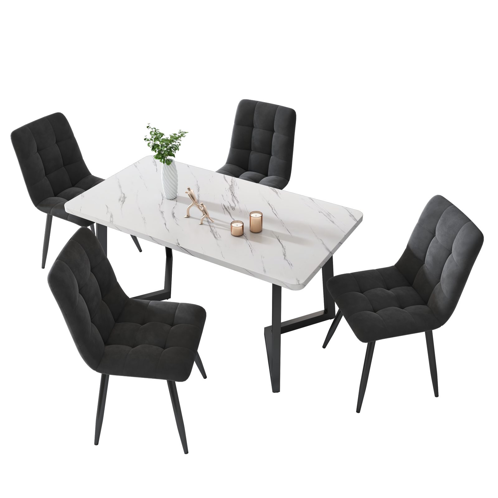 Furnishings Home Esszimmerstuhl 4er-Set Polsterstuhl mit Rückenlehne (4 St) günstig online kaufen