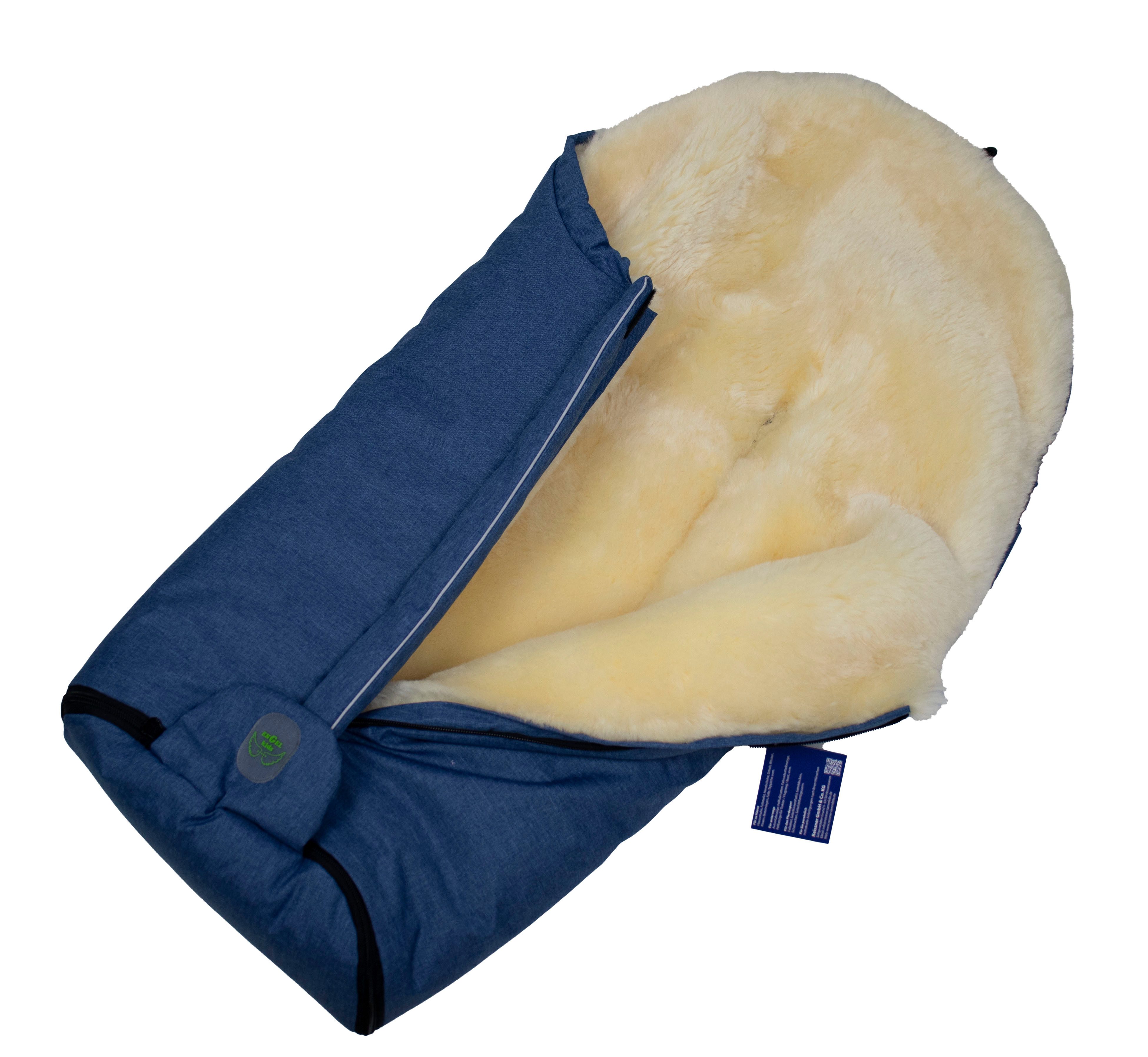 Reissner Lammfelle Fußsack Lammfell Fußsack ESKIMO für Kinderwagen und Buggy