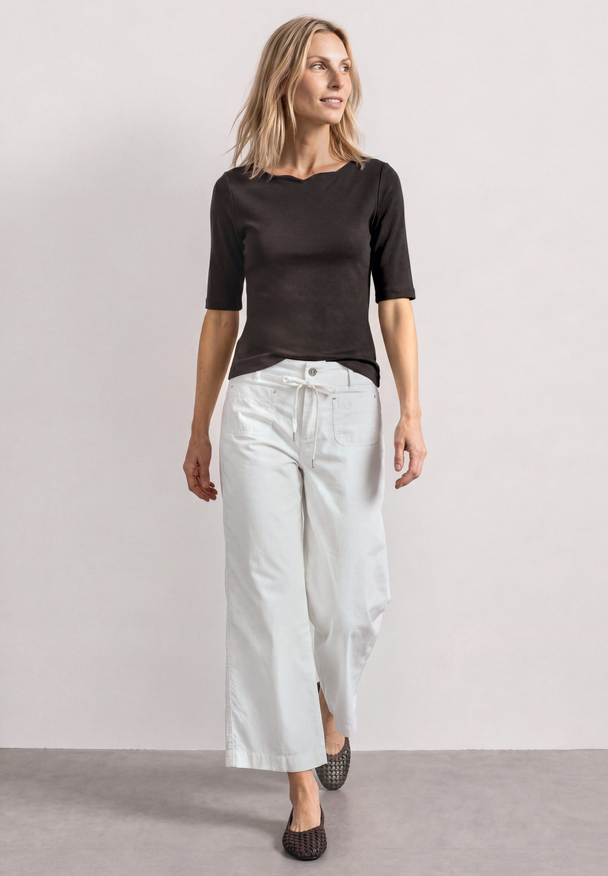 STREET ONE T-Shirt in Unifarbe – Bild 3 von 5