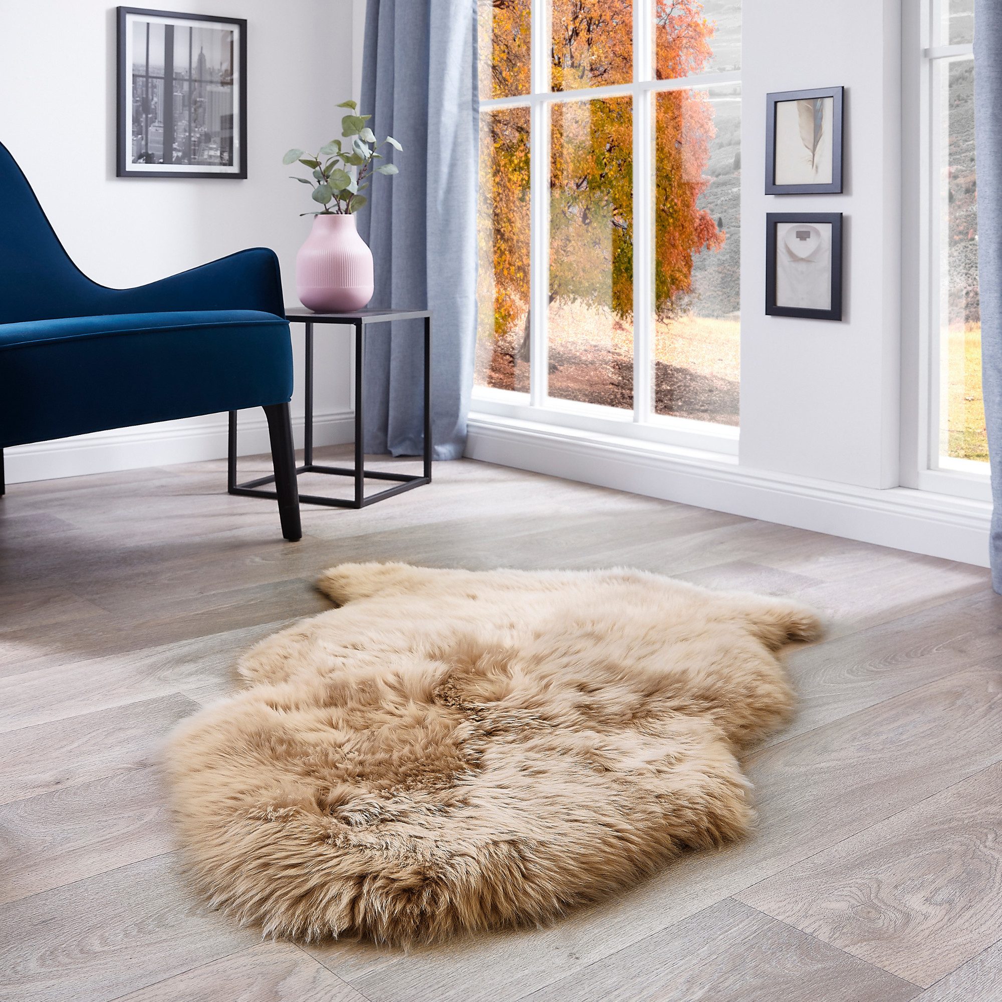 LUXOR living Fellteppich Schaffell Namika, fellförmig, Höhe: 50 mm, echtes Lammfell, weich & flauschig, große Farbauswahl, in 2 Größen – Bild 3 von 5