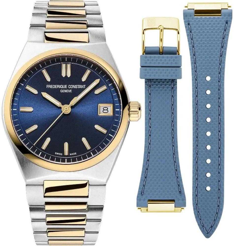 Frederique Constant Quarzuhr LADIES QUARTZ Damenarmbanduhr, Mit Wechselband