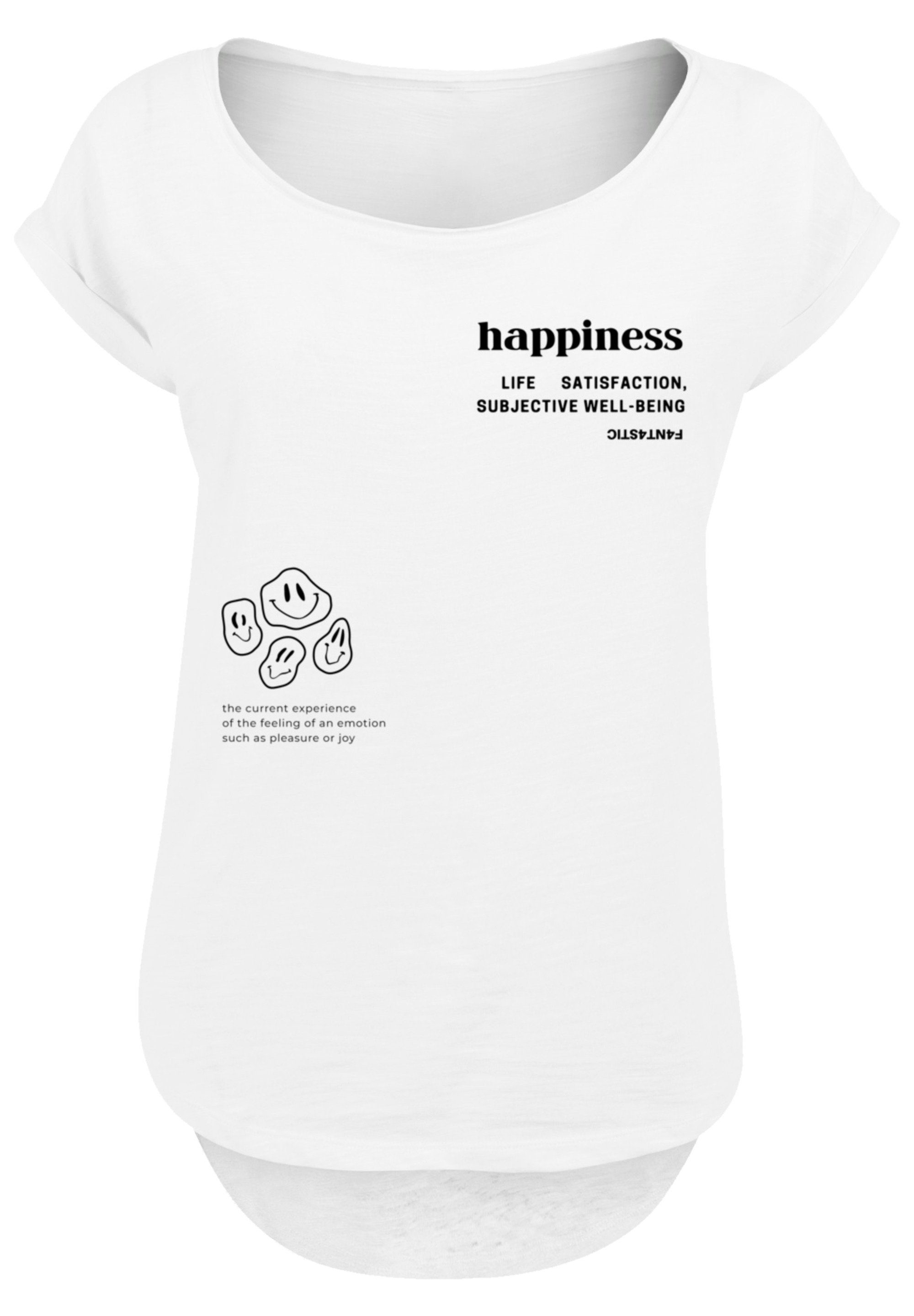 F4NT4STIC T-Shirt PLUS SIZE happiness Print, Sehr weicher Baumwollstoff mit  hohem Tragekomfort