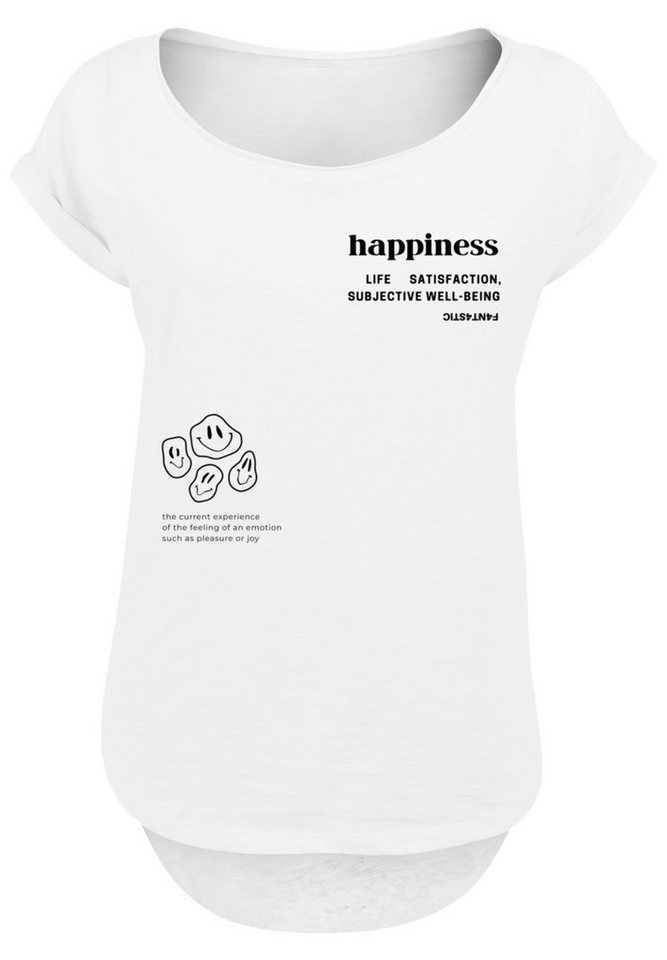 F4NT4STIC T-Shirt PLUS SIZE happiness Print, Sehr weicher Baumwollstoff mit  hohem Tragekomfort