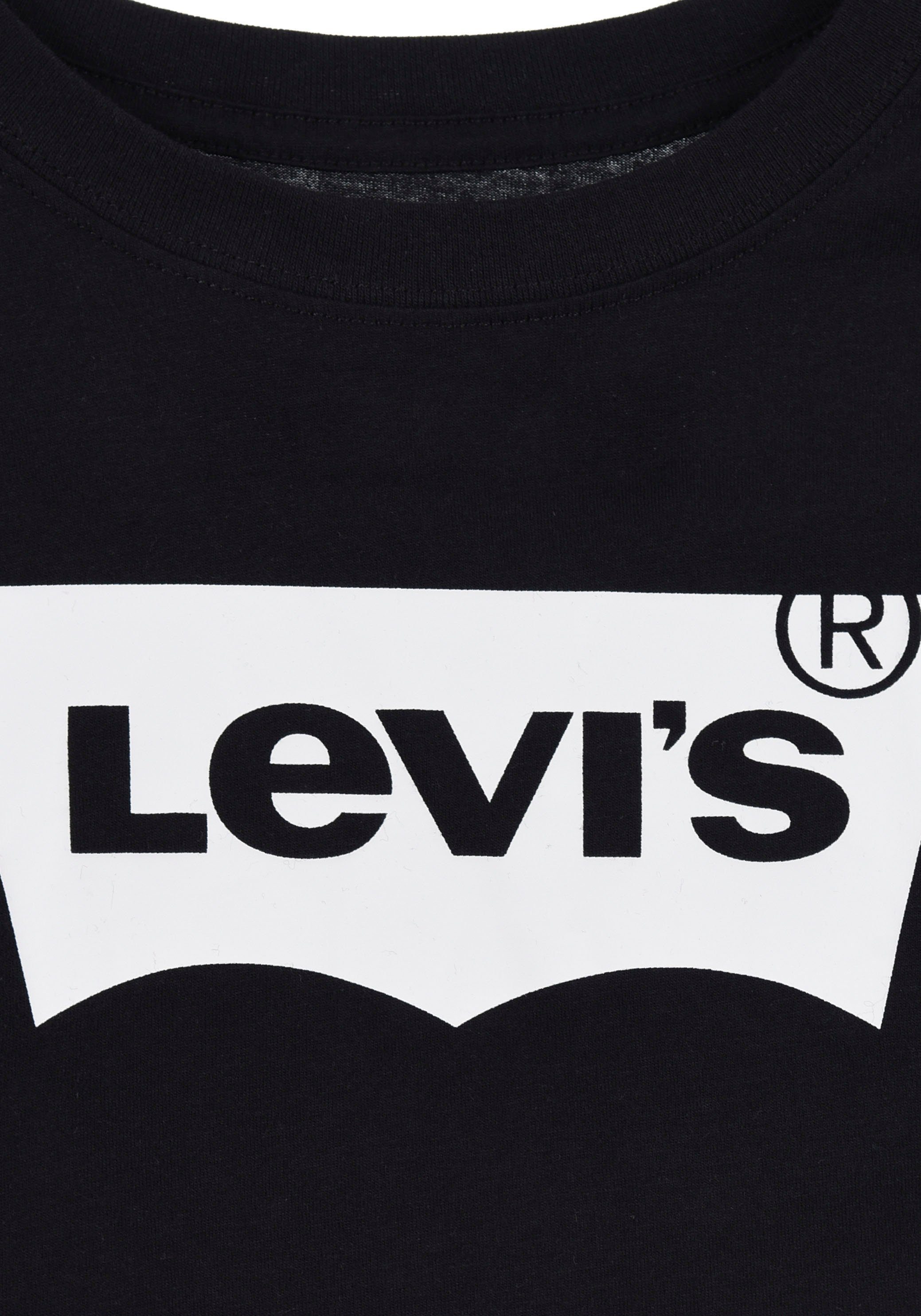 Levi's® Kids T-Shirt TEE schwarz CROPPED for GIRLS BATWING