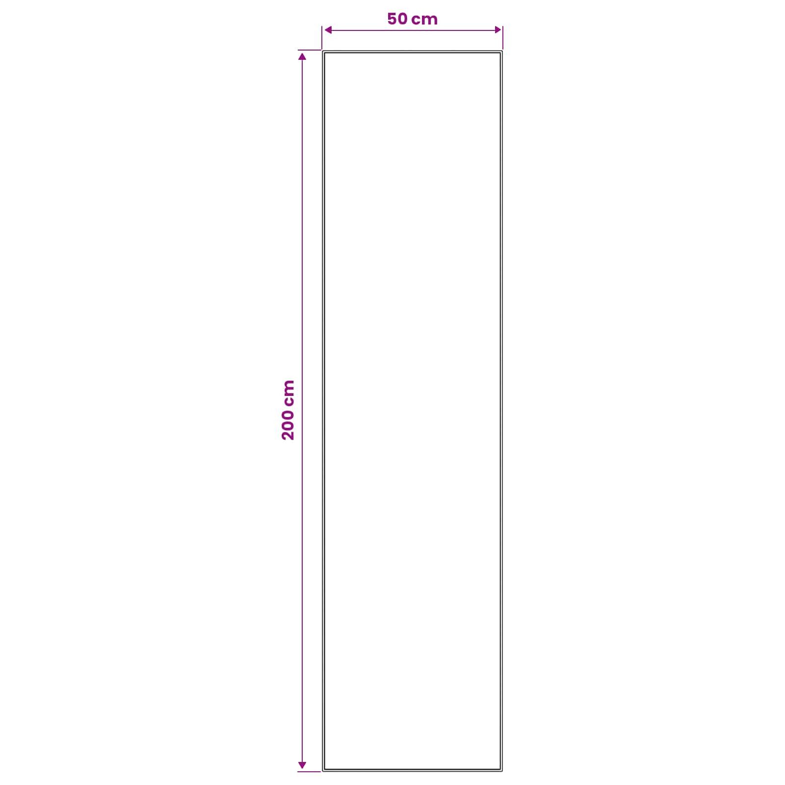 vidaXL Teppich Teppichläufer LESAKA Braun 50 x 200 cm Diamant-Velours – Bild 4 von 4