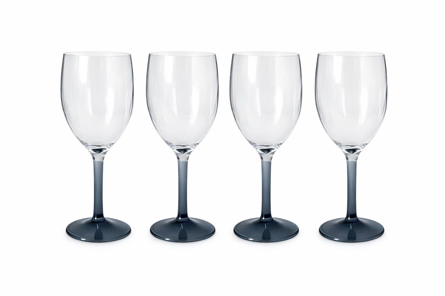 Mach1 Gläser-Set Trinkgläser 4er Set robuste Trinkgläser 290ml für Garten, Camping
