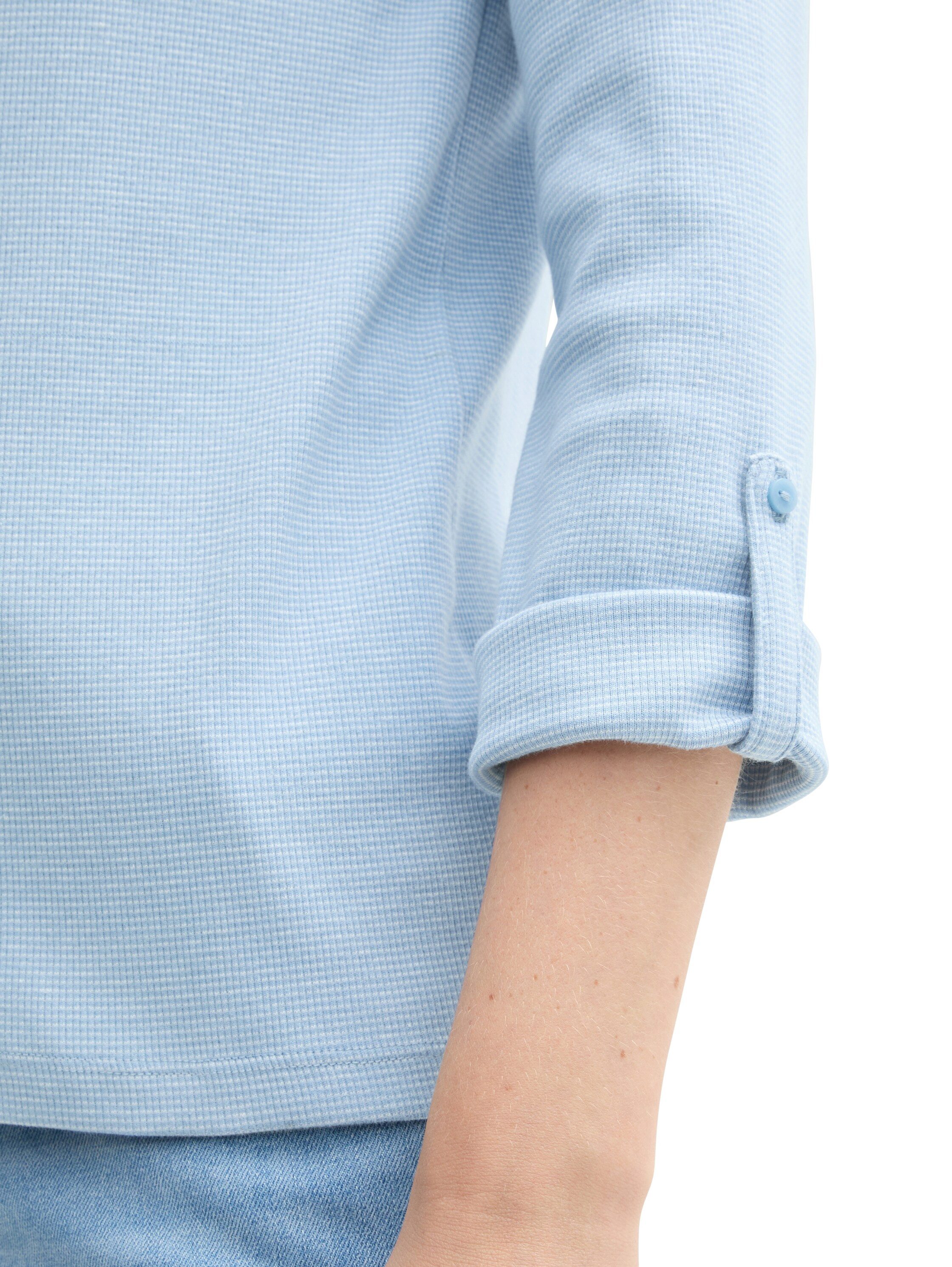 TOM TAILOR Langarmshirt mit Henley-Ausschnitt