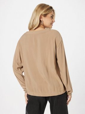 Key Largo Langarmshirt (1-tlg) Drapiert/gerafft, Ziersteine