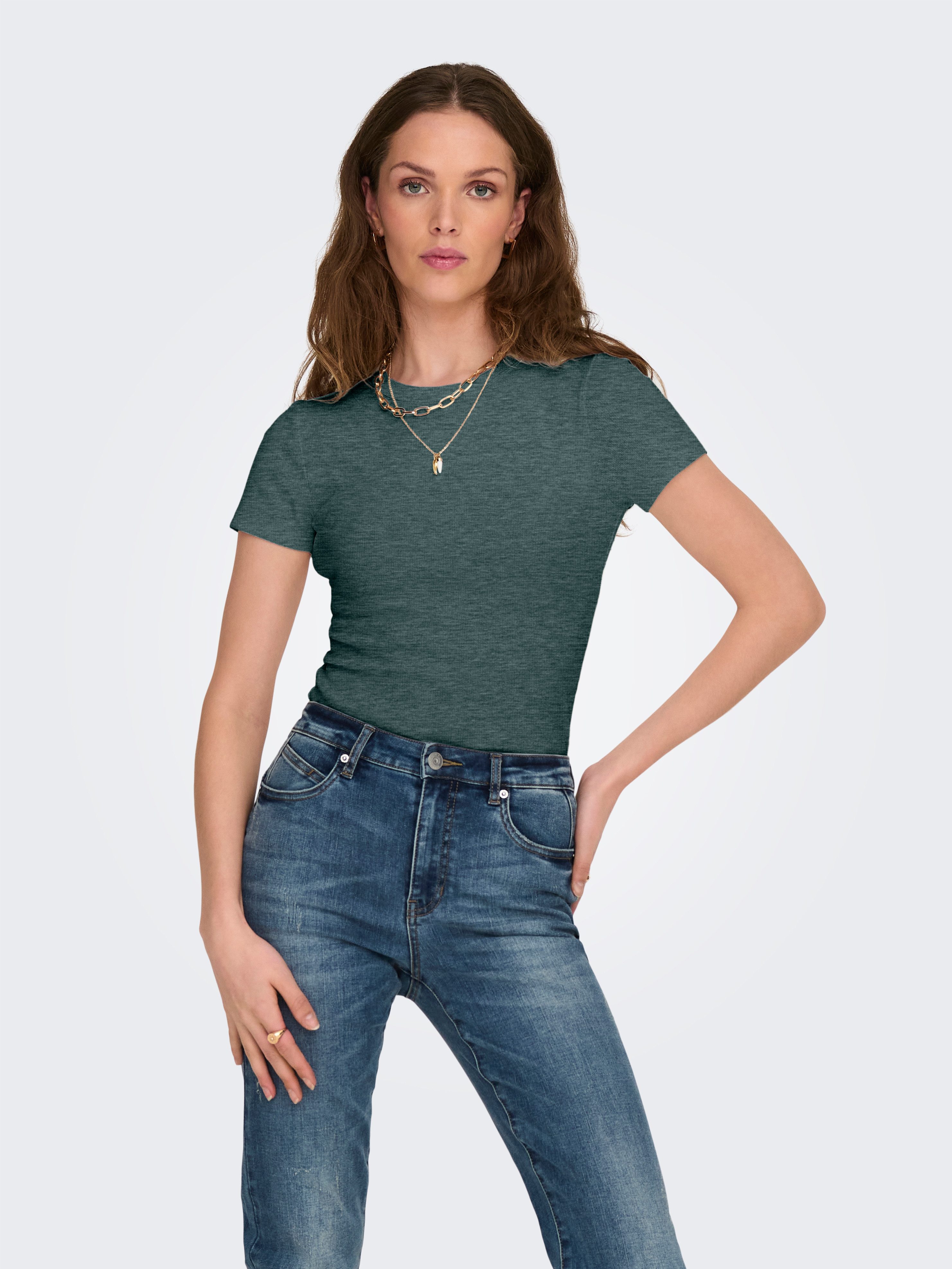 ONLY Kurzarmshirt ONLEASY S/S TOP CS JRS 2 PACK (Packung, 2-tlg) günstig online kaufen