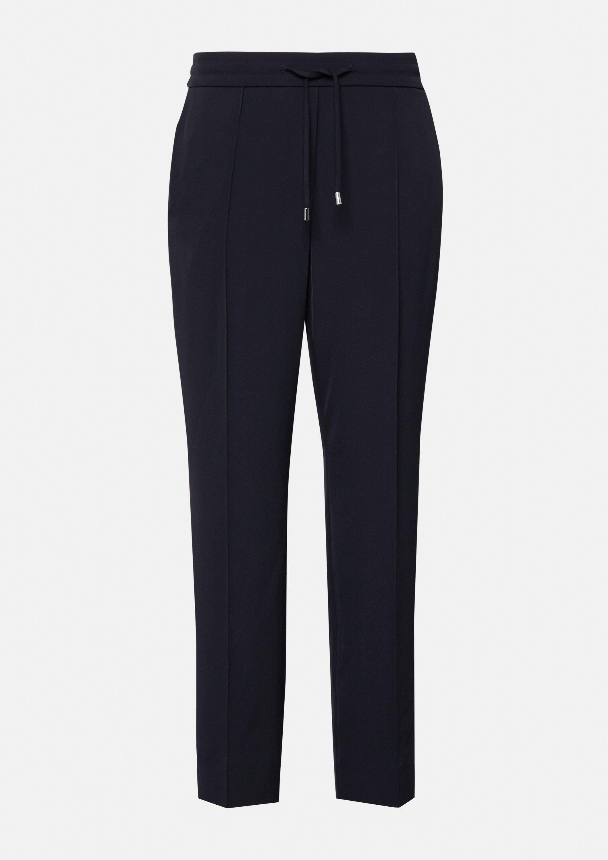 comma 7/8-Hose Hose Jogpants mit Elastikbund und Biesen-Detail