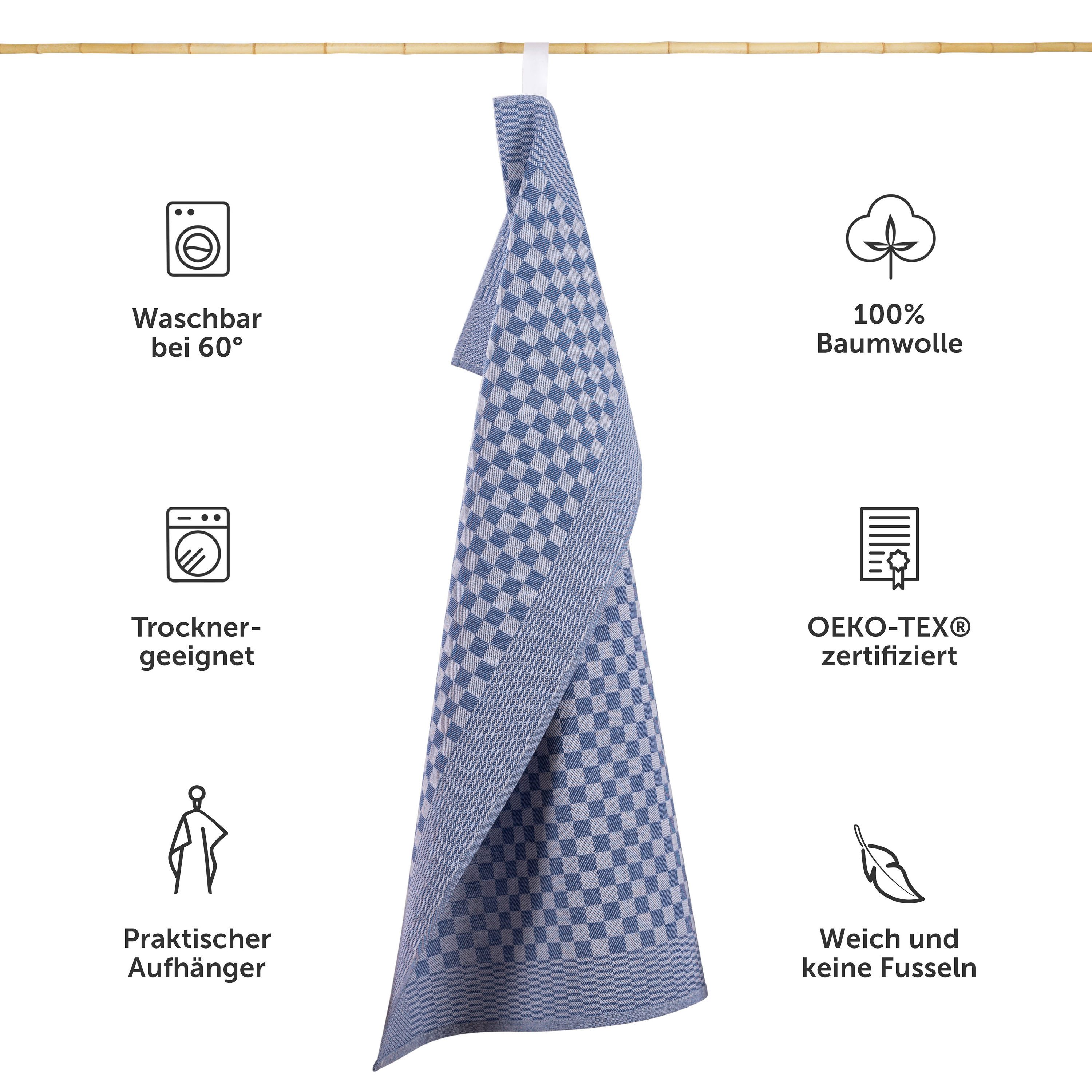 Blumtal Geschirrtuch Premium Geschirrhandtücher in 50 x 70 cm, (Set, 10-tlg günstig online kaufen