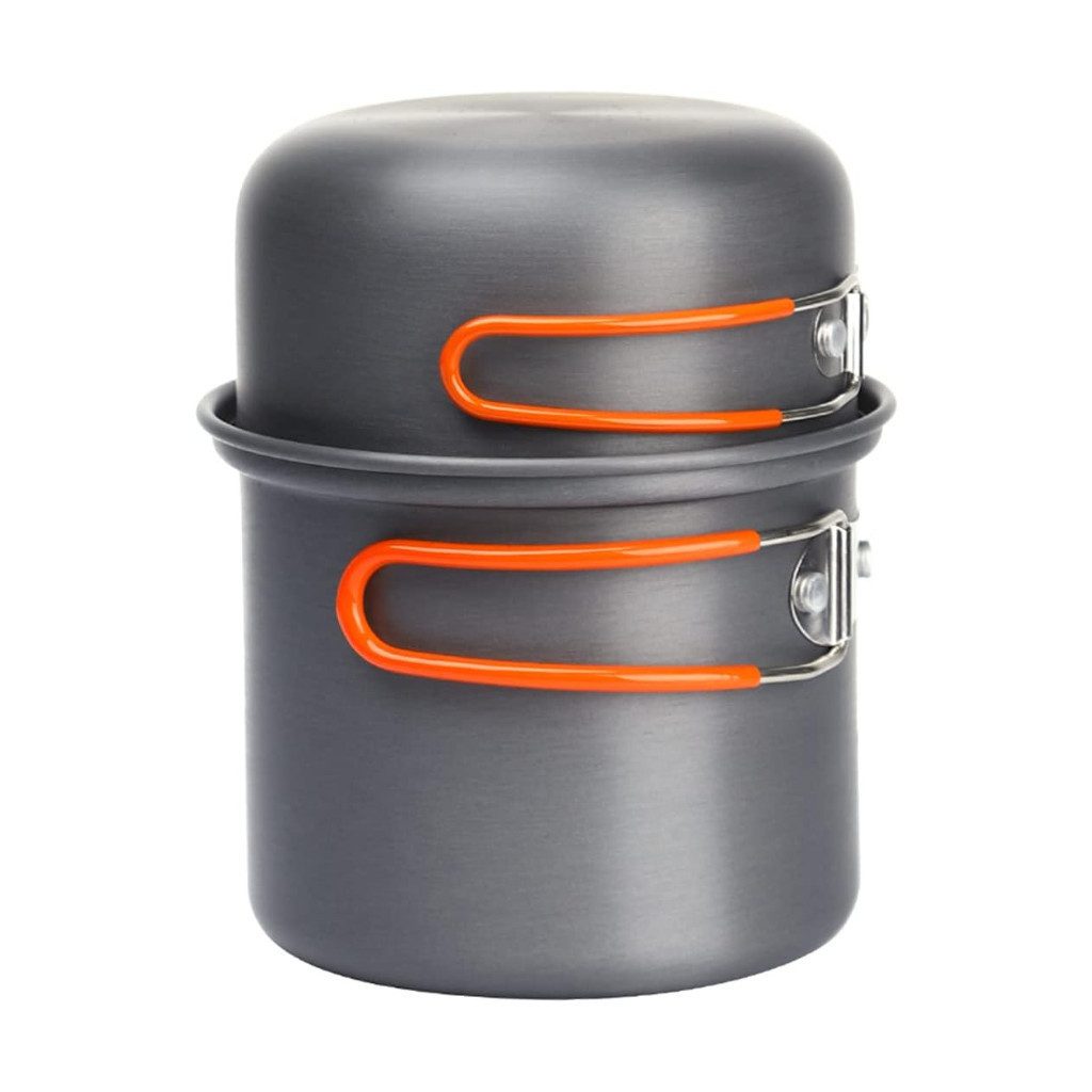 FireMaple Geschirr-Set Camping Kochset aus leichtem Aluminium, kompakt und stapelbar (3-tlg), Aluminium, leicht, stapelbar, Aluminium