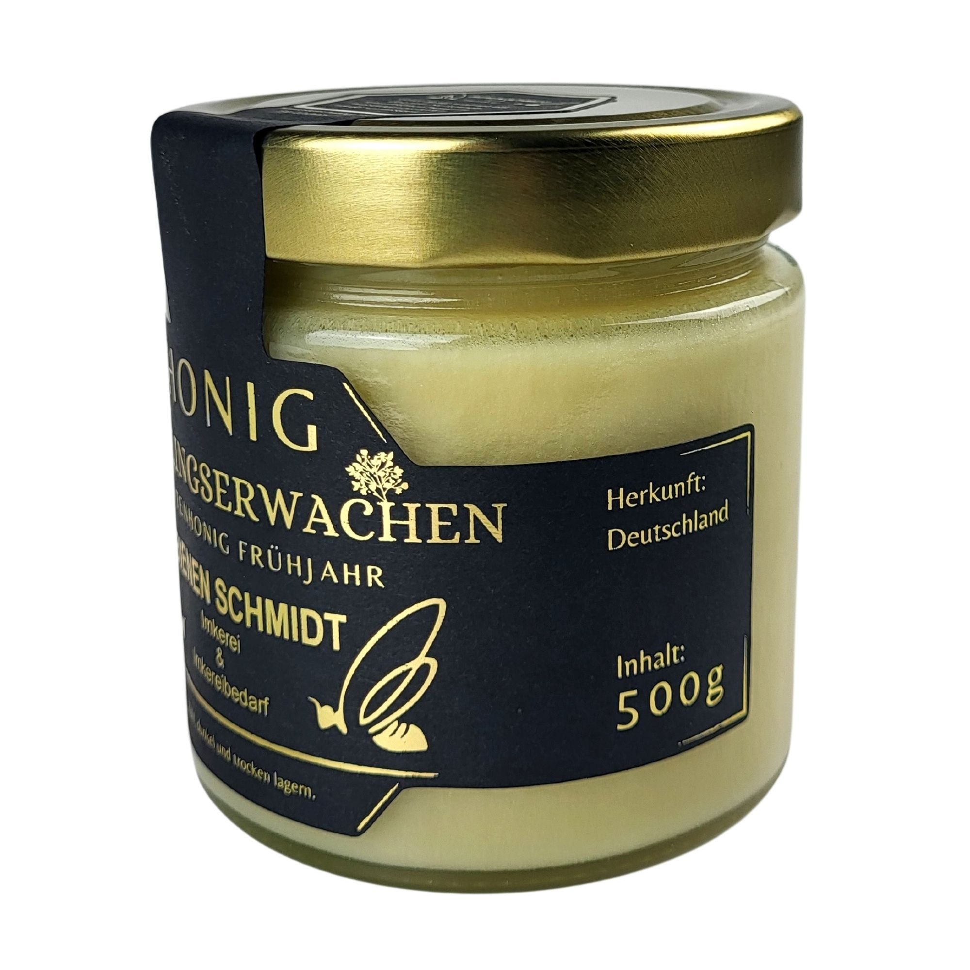 BIENEN SCHMIDT Honig "FRÜHLINGSERWACHEN" verschiedene Größen, 1 x 500 g, (1x 500 g Glas), Frühjahrshonig aus Oberfranken, rein und natürlich, deutscher Honig
