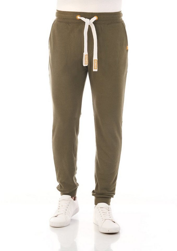 riverso Sweathose Herren Jogginghose RIVTim Slim Fit Trainingshose aus pflegeleichter Baumwollmischung