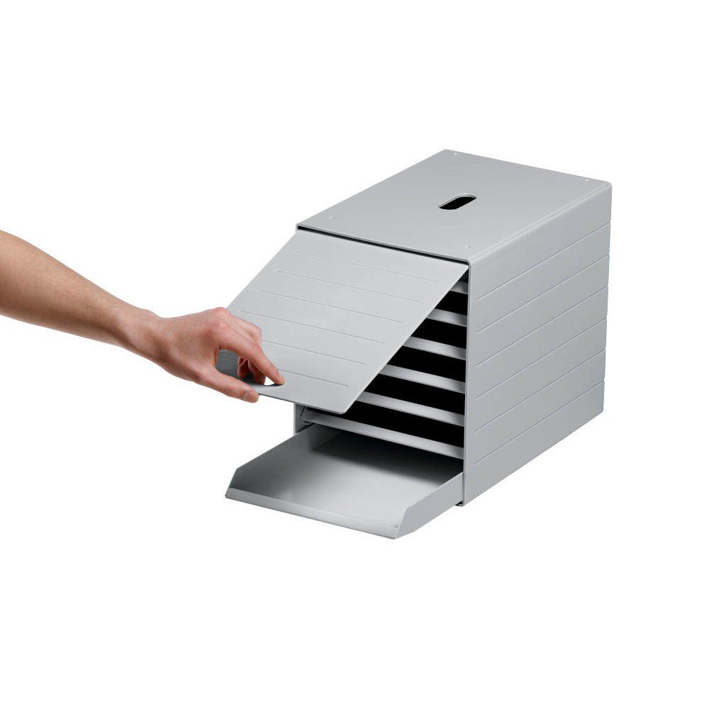 DURABLE Schubladenbox 1 Schubladenbox IDEALBOX PLUS 7 - grau, Schubladen herausnehmbar