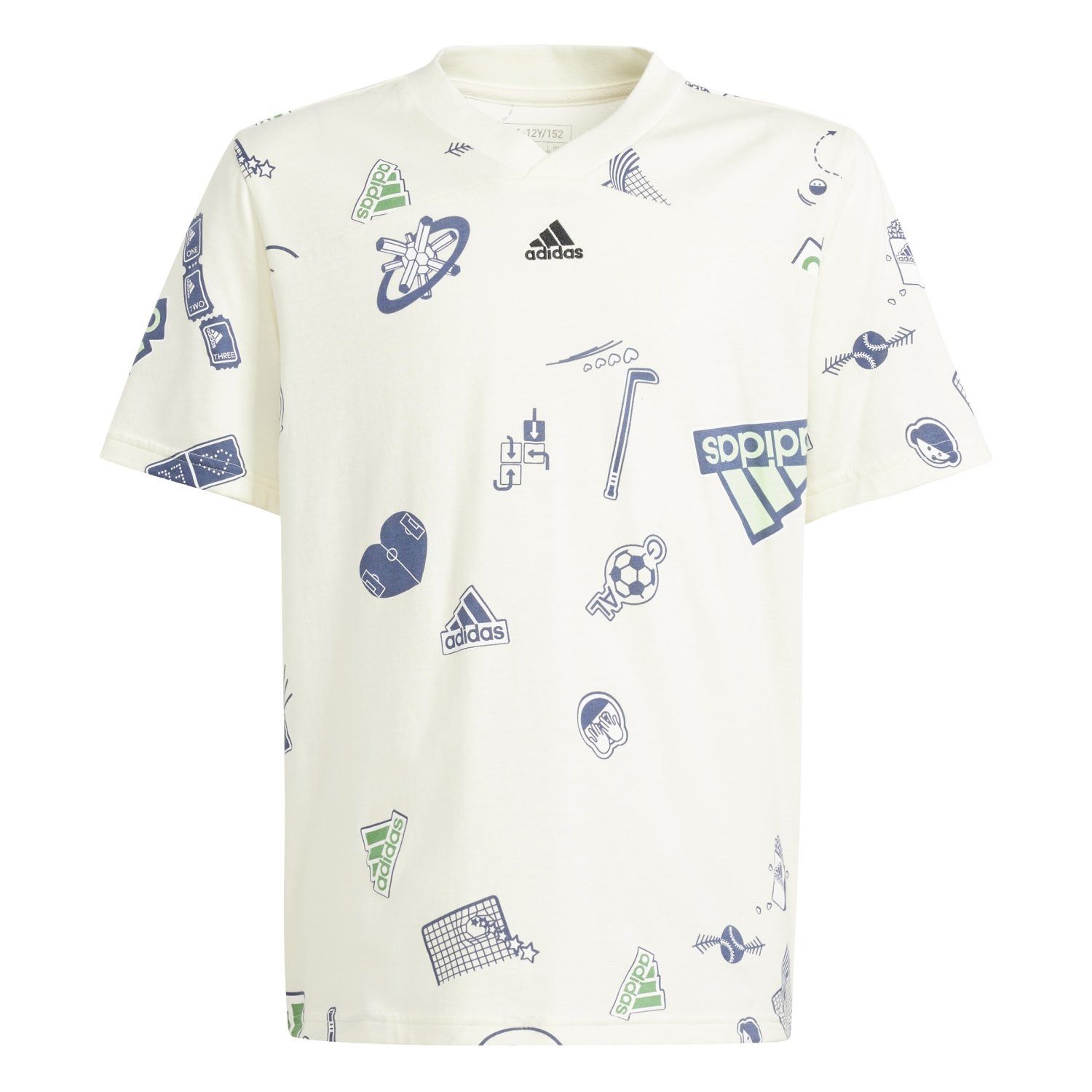 T-Shirt Brand Love (V-Ausschnitt) beige Kinder