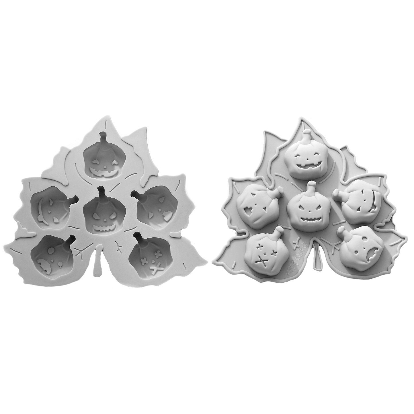 Metamorph Backform Kürbis Silikon Backform - Halloween Keks Minicakes, Halloween Keks Minicakes