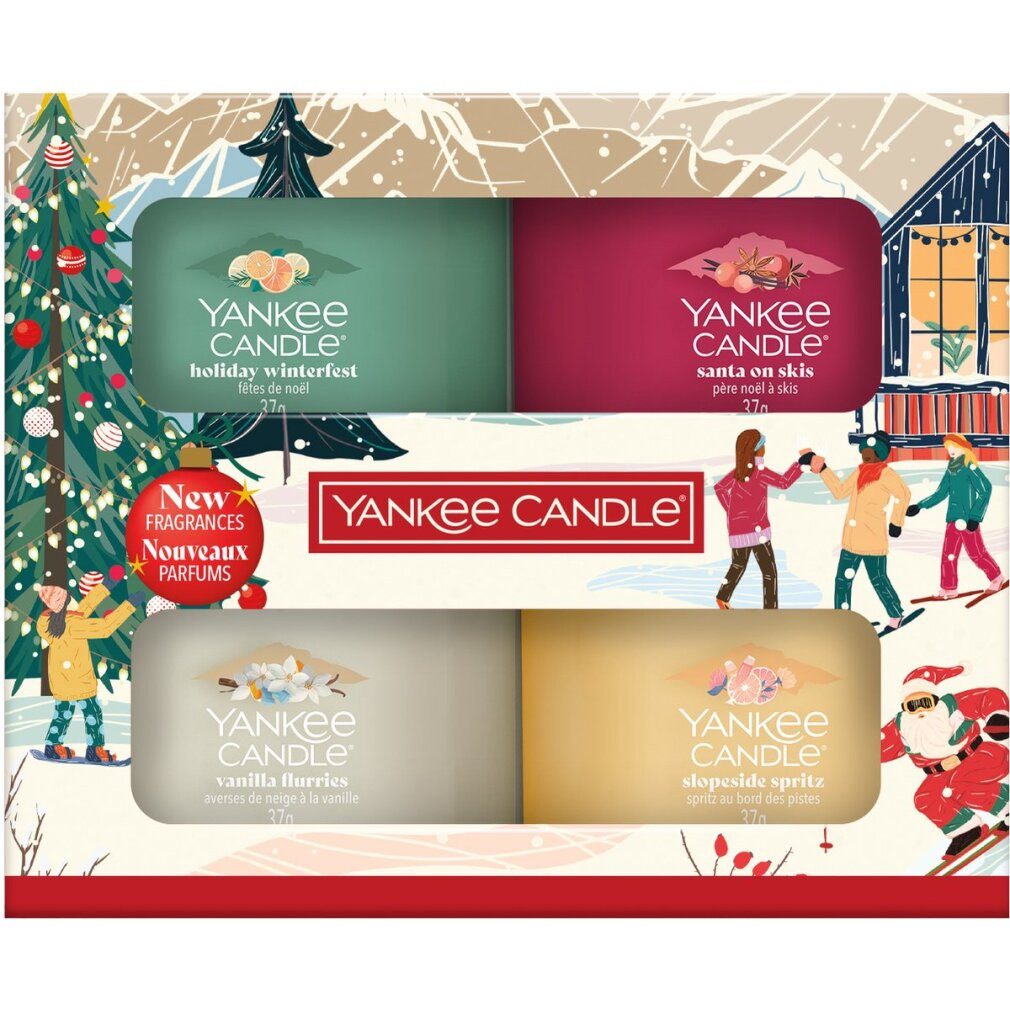 Yankee Candle Duftkerze Geschenkset Votivkerzen im Glas 4 x 37 g