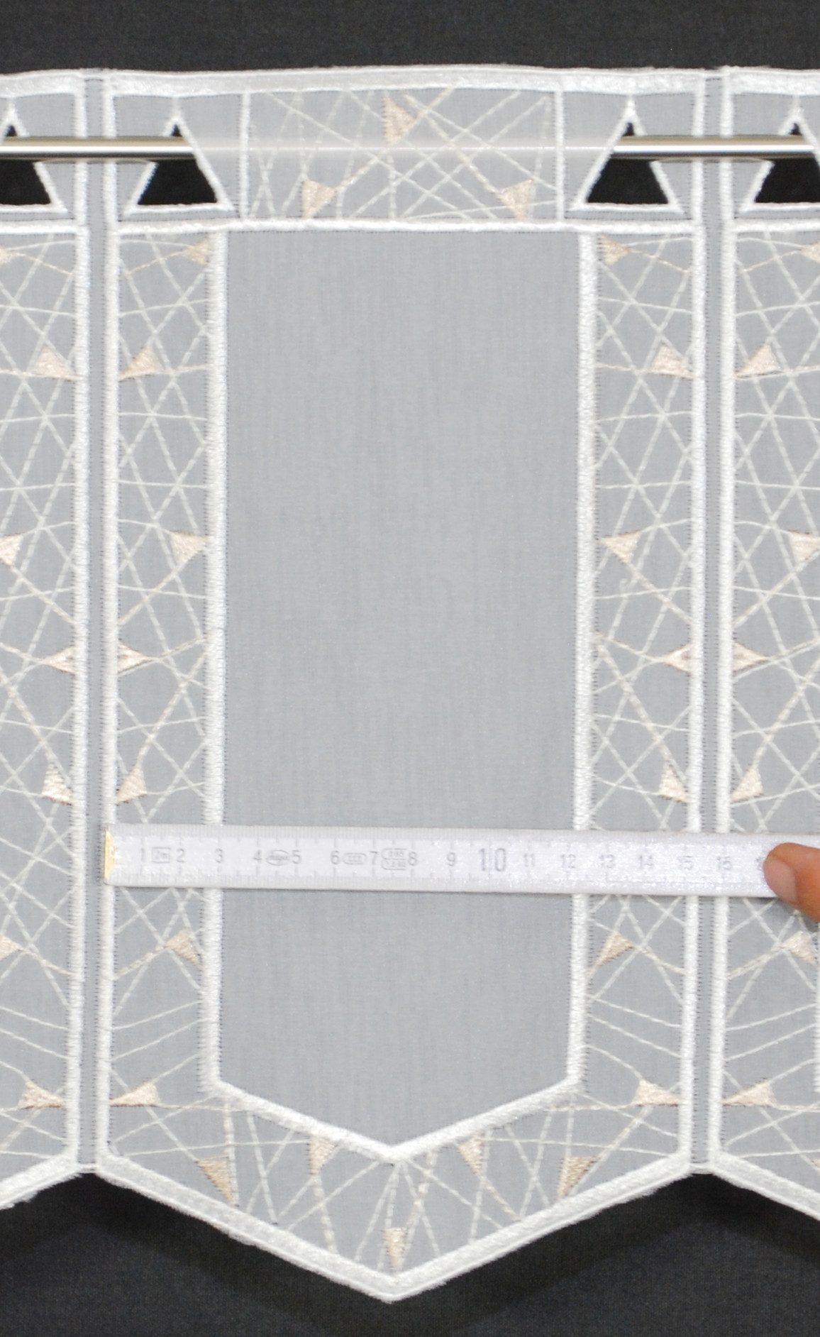 Verdi Scheibengardine, Stangendurchzug, transparent, Kurzgardine,Stablöcher günstig online kaufen