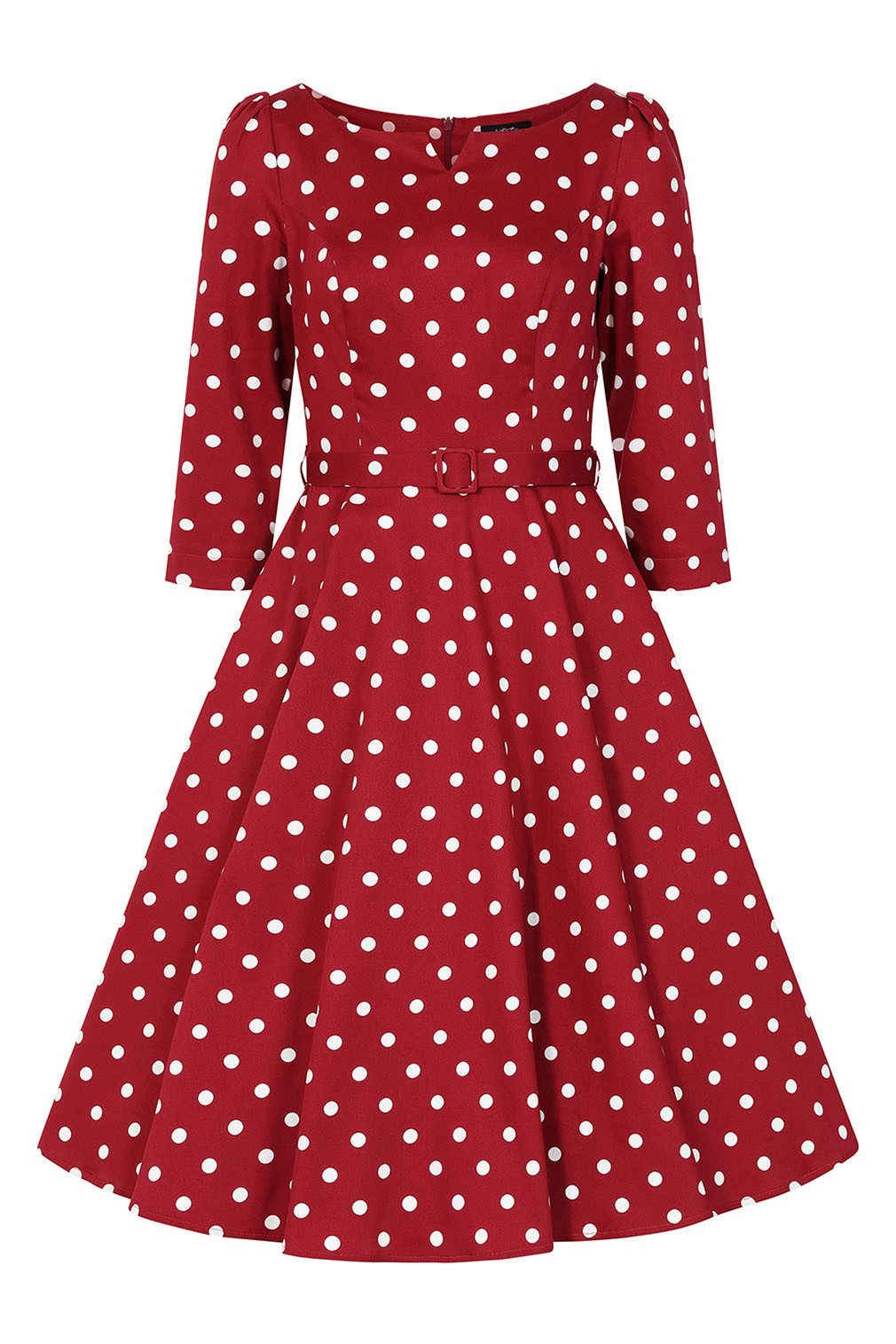 Hearts & Roses London A-Linien-Kleid Rosetta Polka Dot Vintage Retro 50er-Jahre