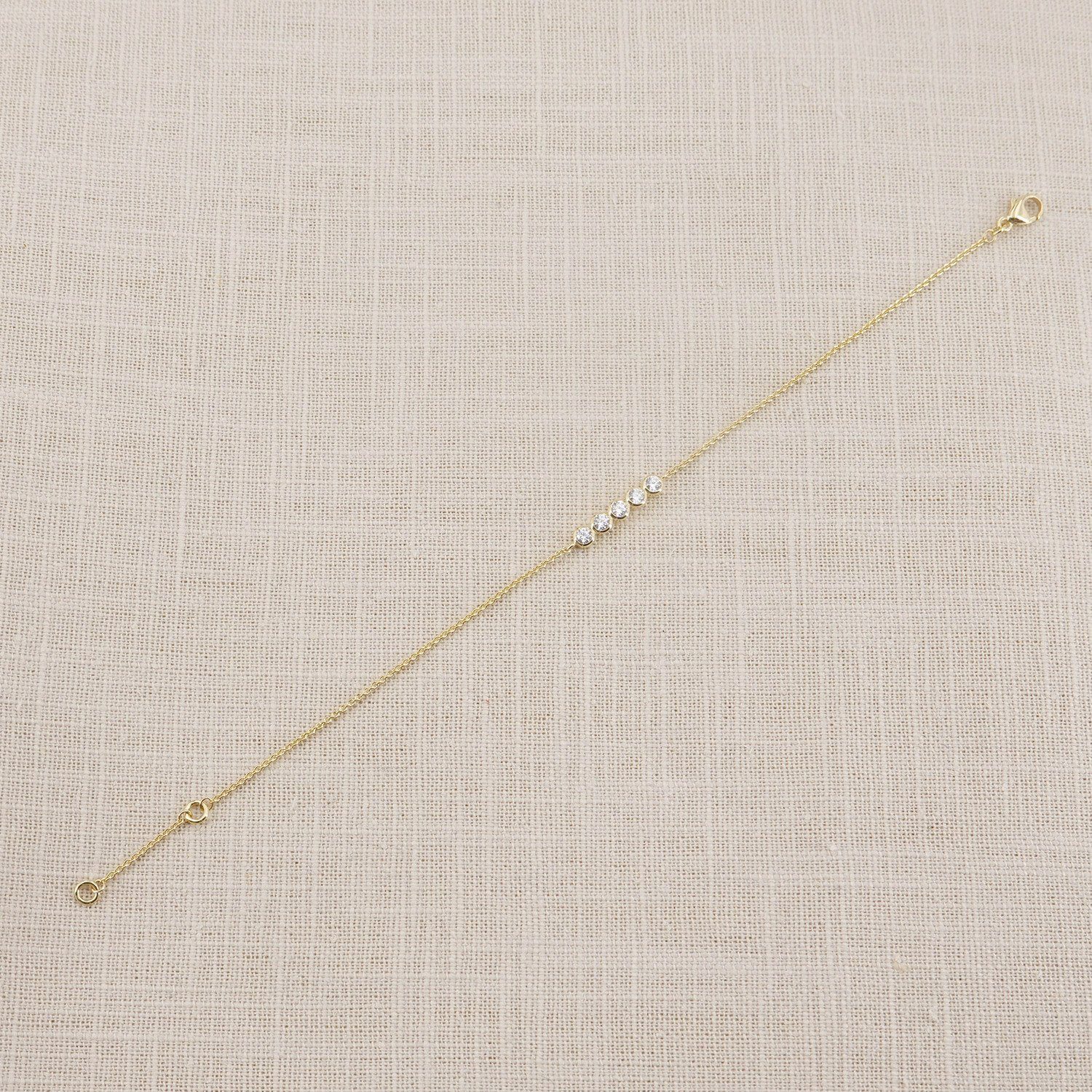Glizz Goldarmband GL8812, für Damen Gold 333/8K mit Zirkonia